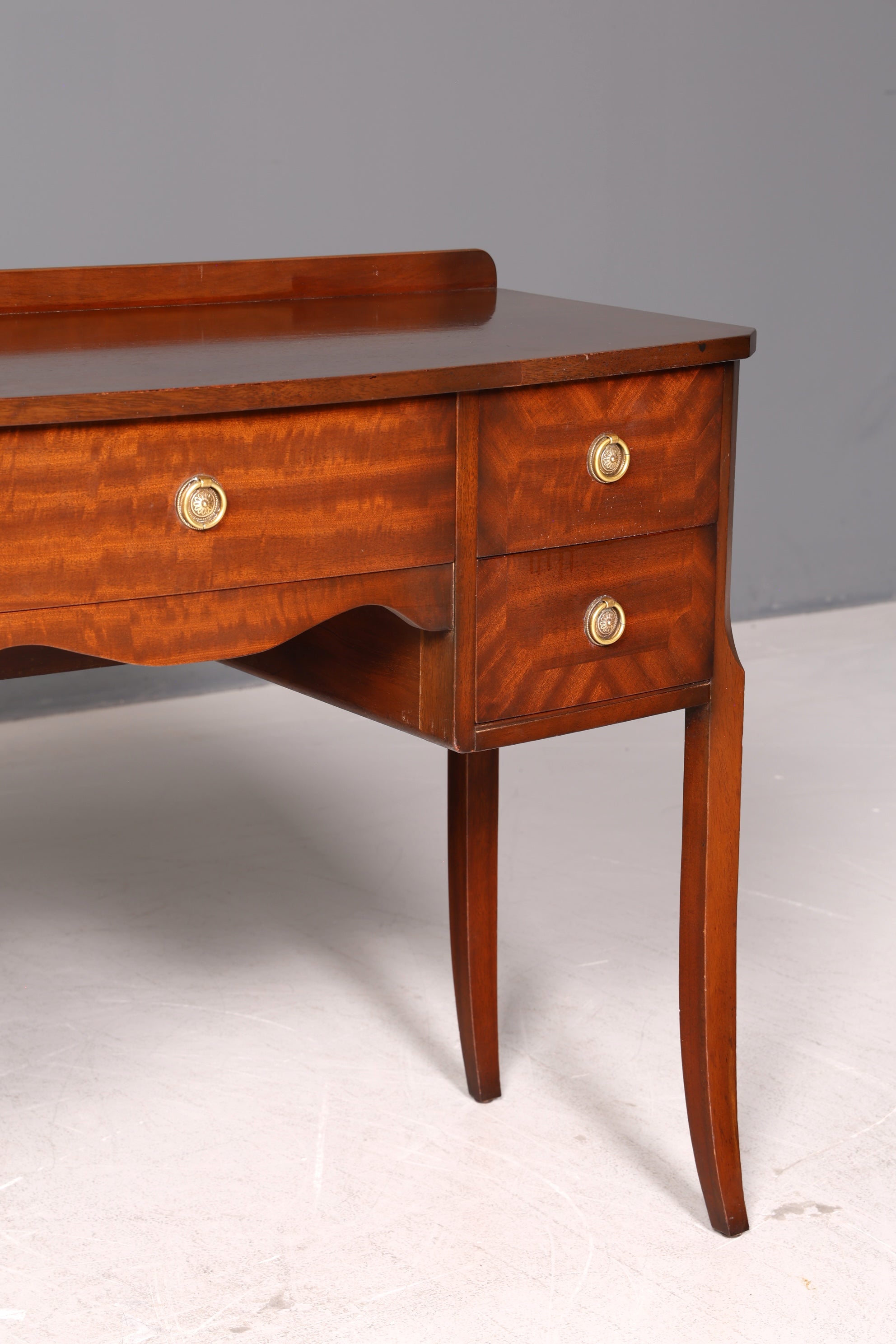 Edler Englischer Konsolentisch Regency Stil Mahagoni Schreibtisch Frisiertisch Beistelltisch Antik Vintage