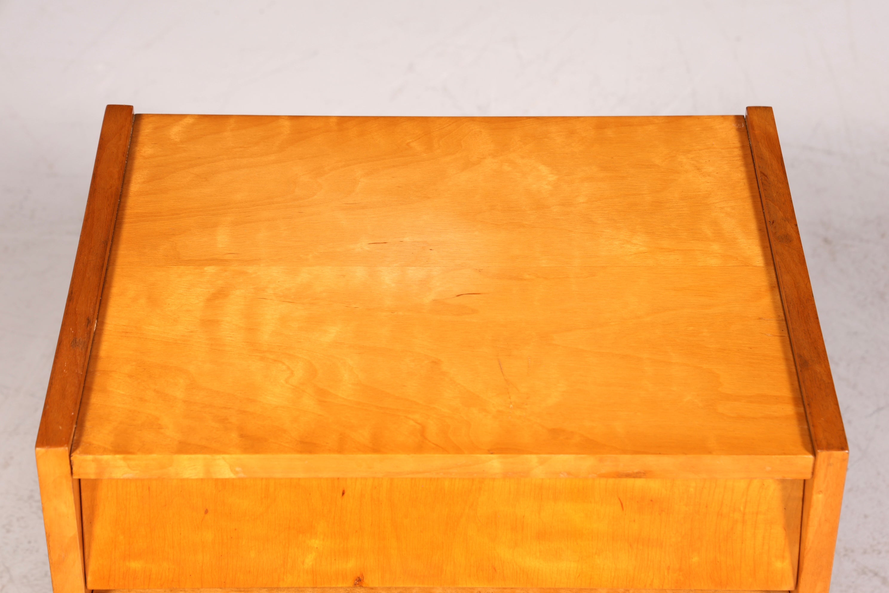 Simple mid-century vintage chest of drawers, folding cabinet, Danish design bedside table, 2 of 2