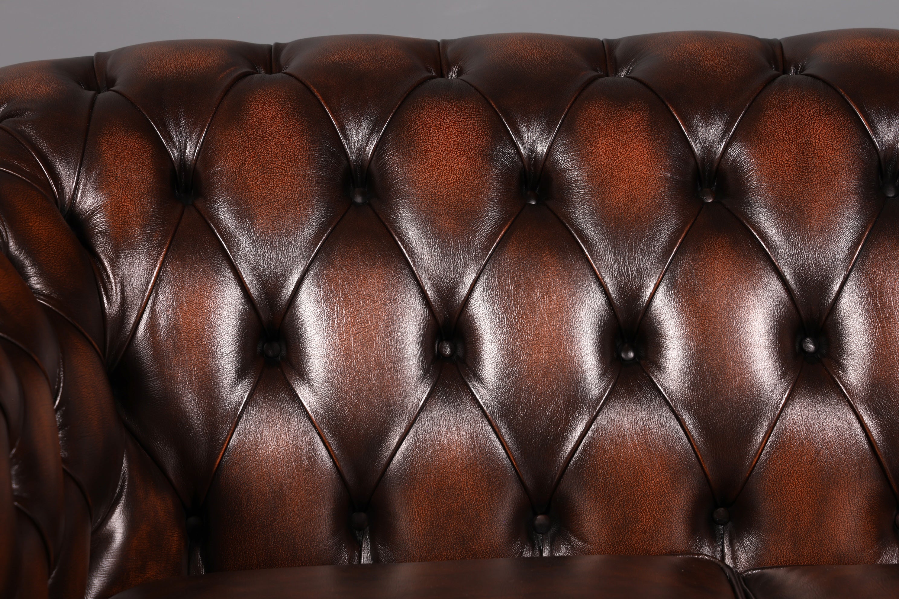 Wunderschöne Original Chesterfield Centurion 2-Sitzer Couch Echt Leder Sofa Englisch UK Ledersofa Antik