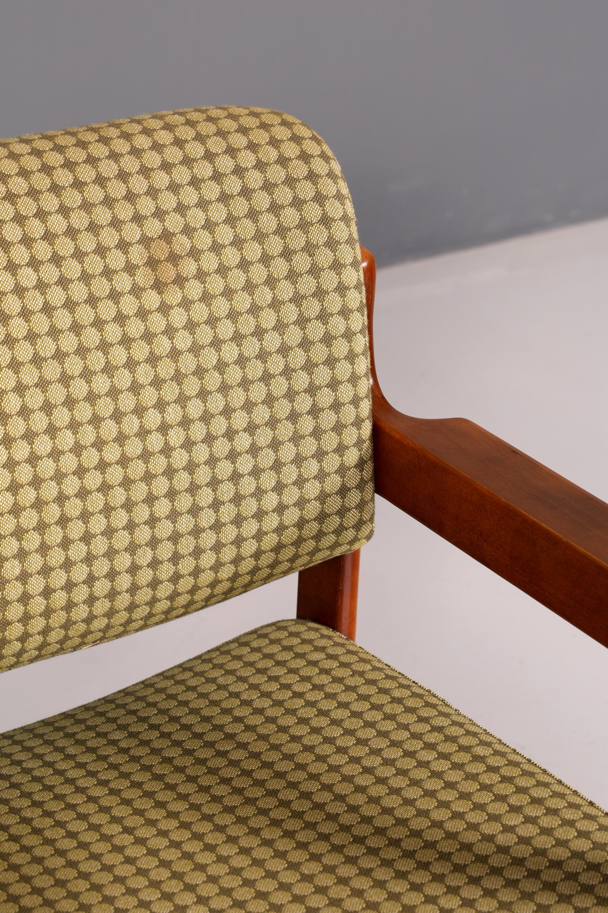 Edler Mid Century Armlehnstuhl Sekretär Stuhl Sessel Retro Holz Armlehnsessel Vintage 4 von 5