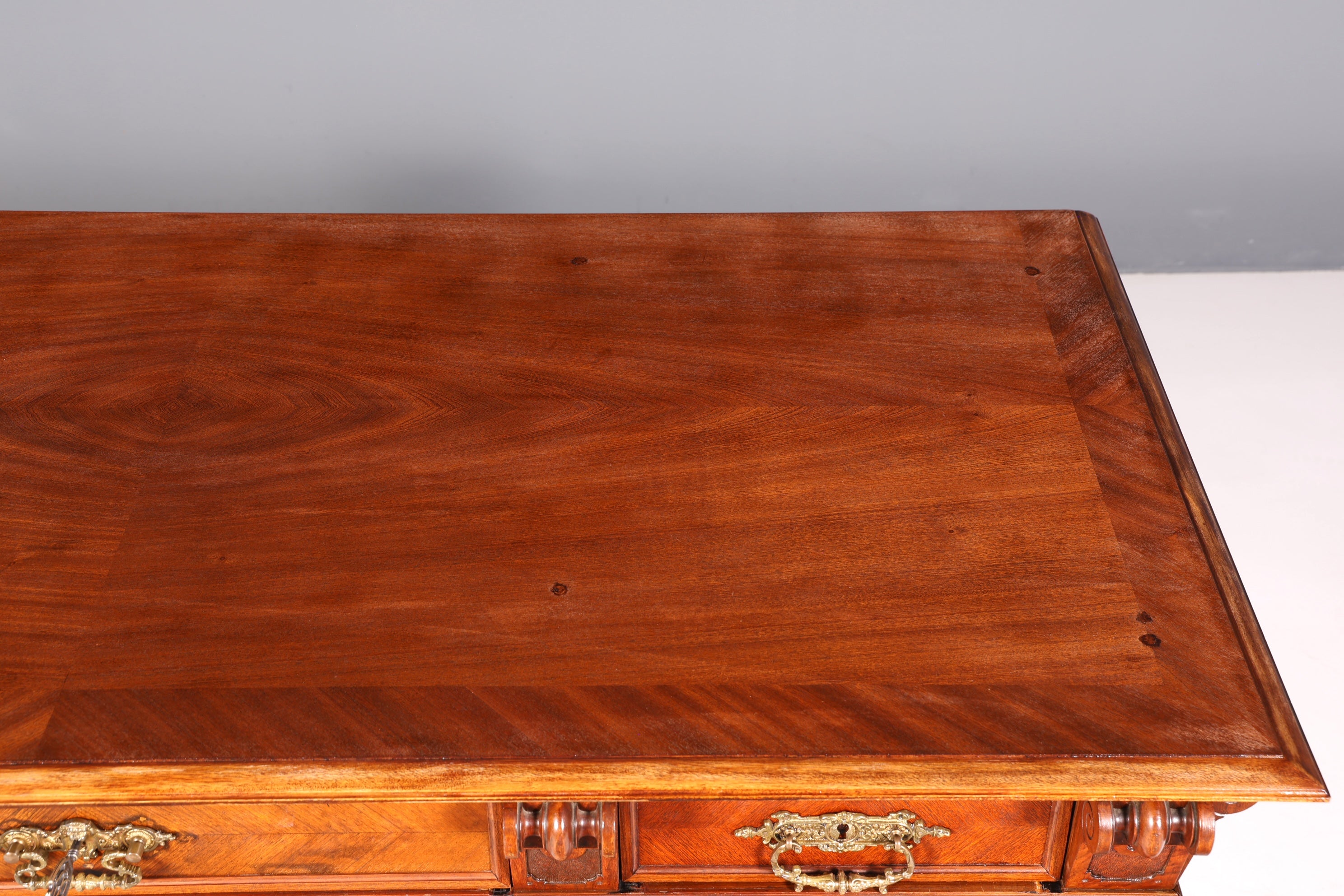 Traumhafter Gründerzeit Schreibtisch Jugendstil Bürotisch echt Holz Antik Desk