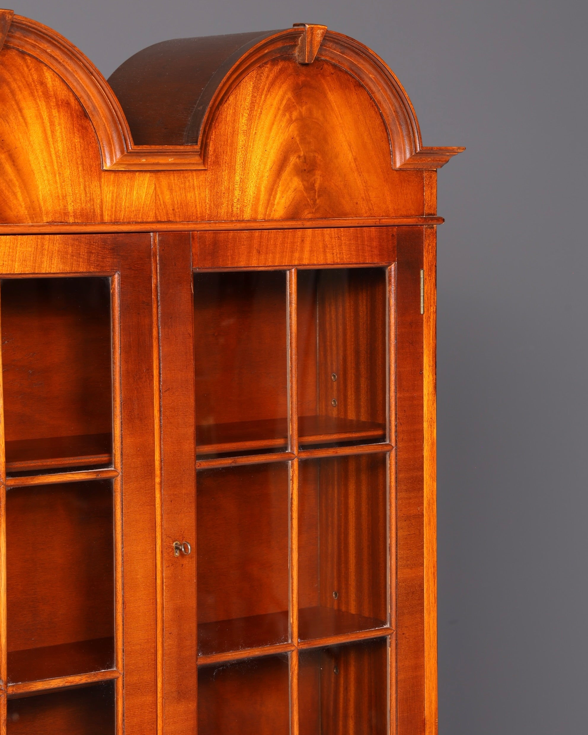 Prachtige Engelse secretaire met opzetkast, secretaire, boekenkast, vitrine, mahonie, antiek, kantoorschrijftafel, VK