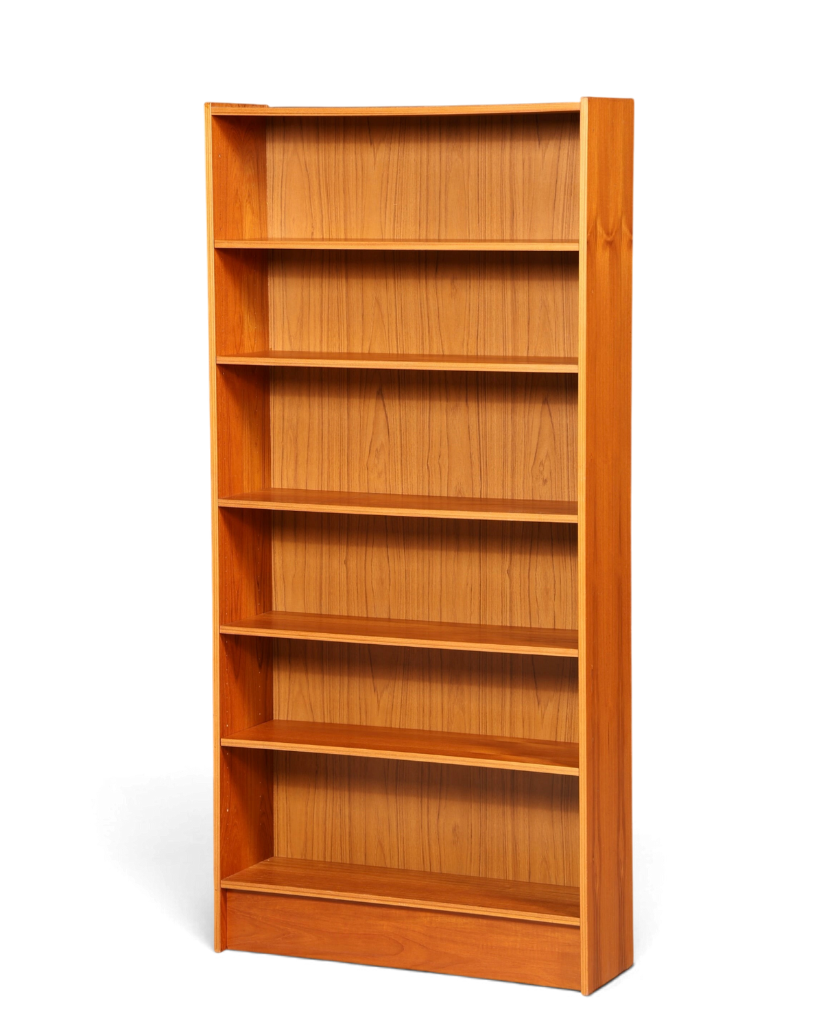 Hauptstadt Möblerei Mid Century Bücherregal aus Holz mit höhenverstellbaren Einlegeböden im 60er Jahre Vintage-Design