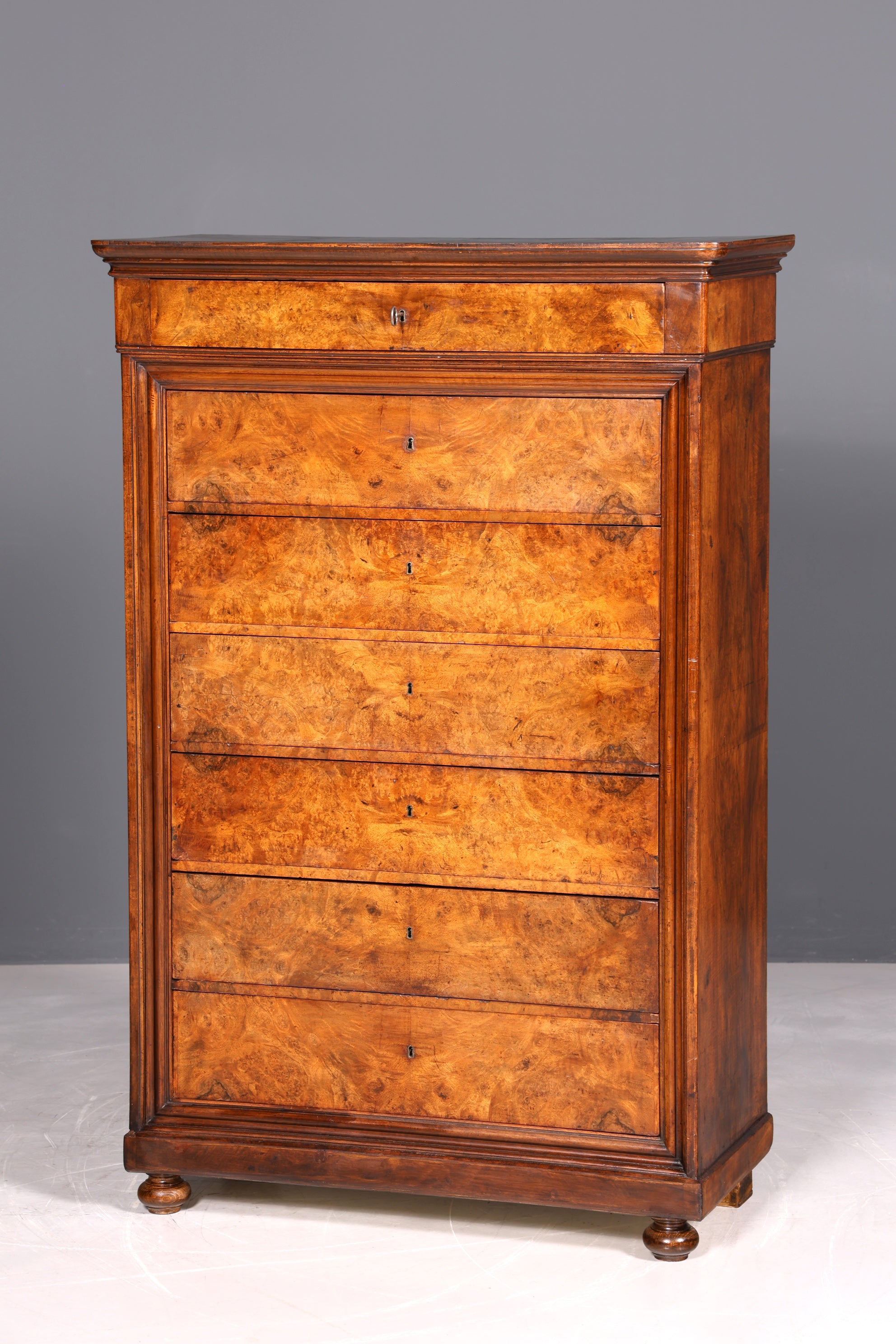 F941 Finish Wunderschönes Gründerzeit Vertiko Louis Philippe Kommode um 1880 Schubladenkommode