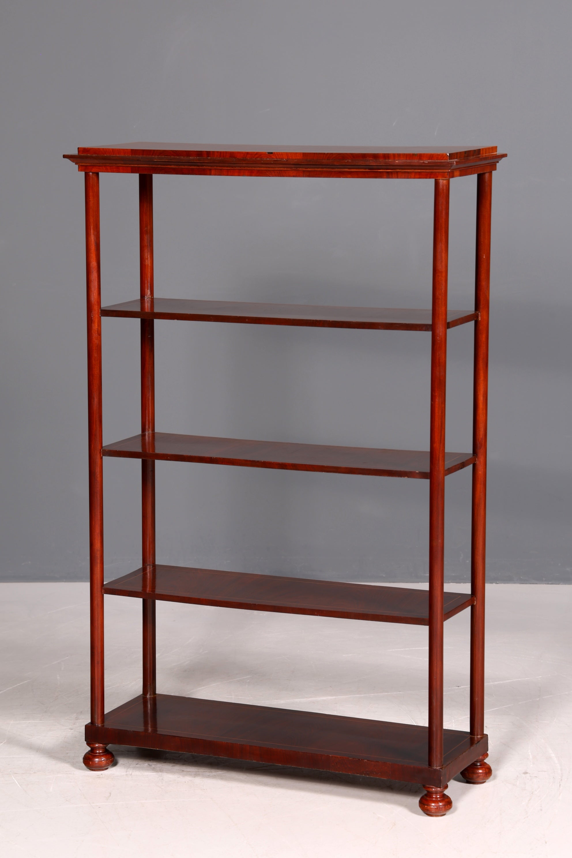 G398 Finish cm Stilvolle Gründerzeit Etagere Louis Philippe Regal um 1900 Bücherregal echt Holz Buchablage Bookshelf (Kopie)