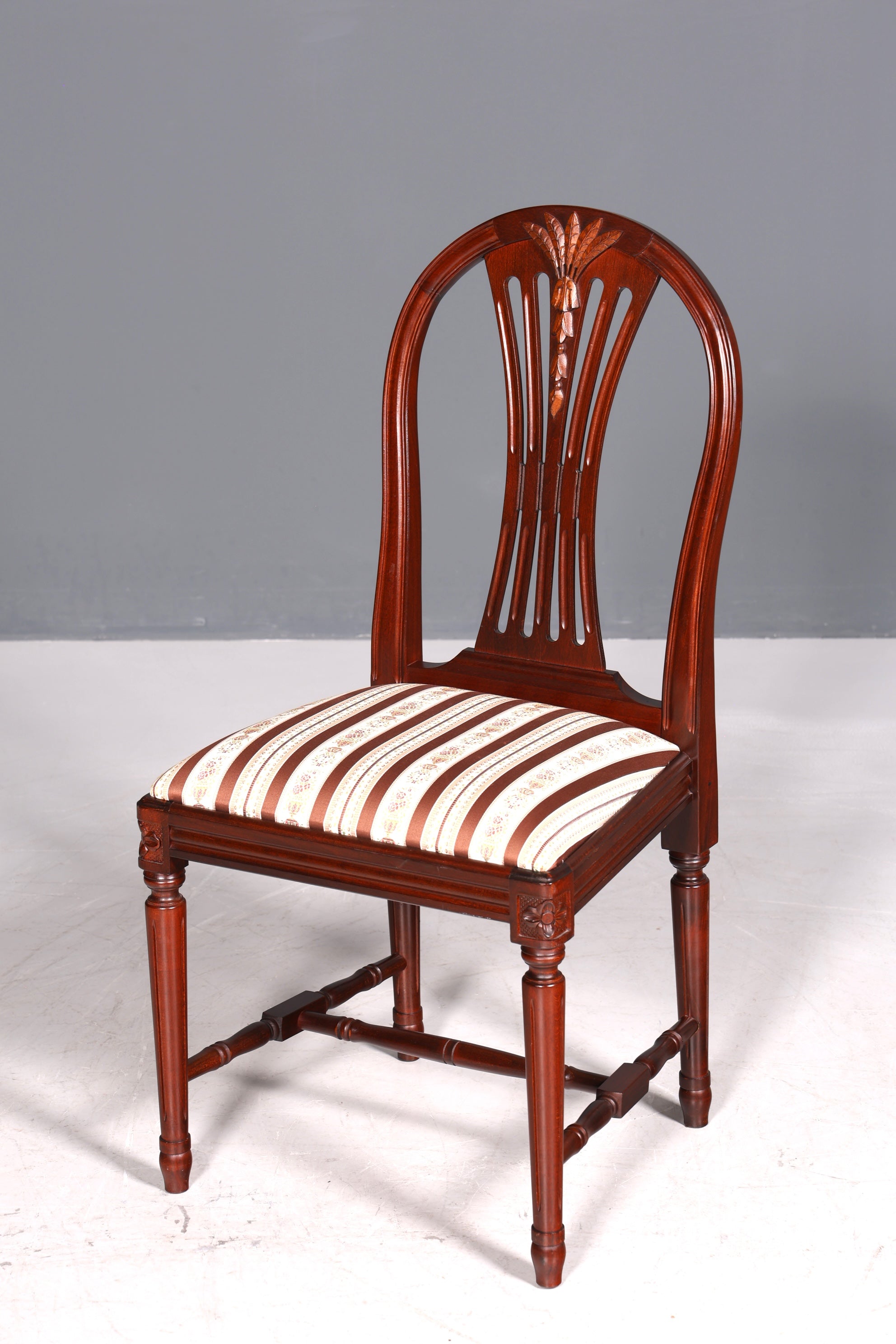 Beautiful Gustavian-style chair, English kitchen chair, antique style secretary chair