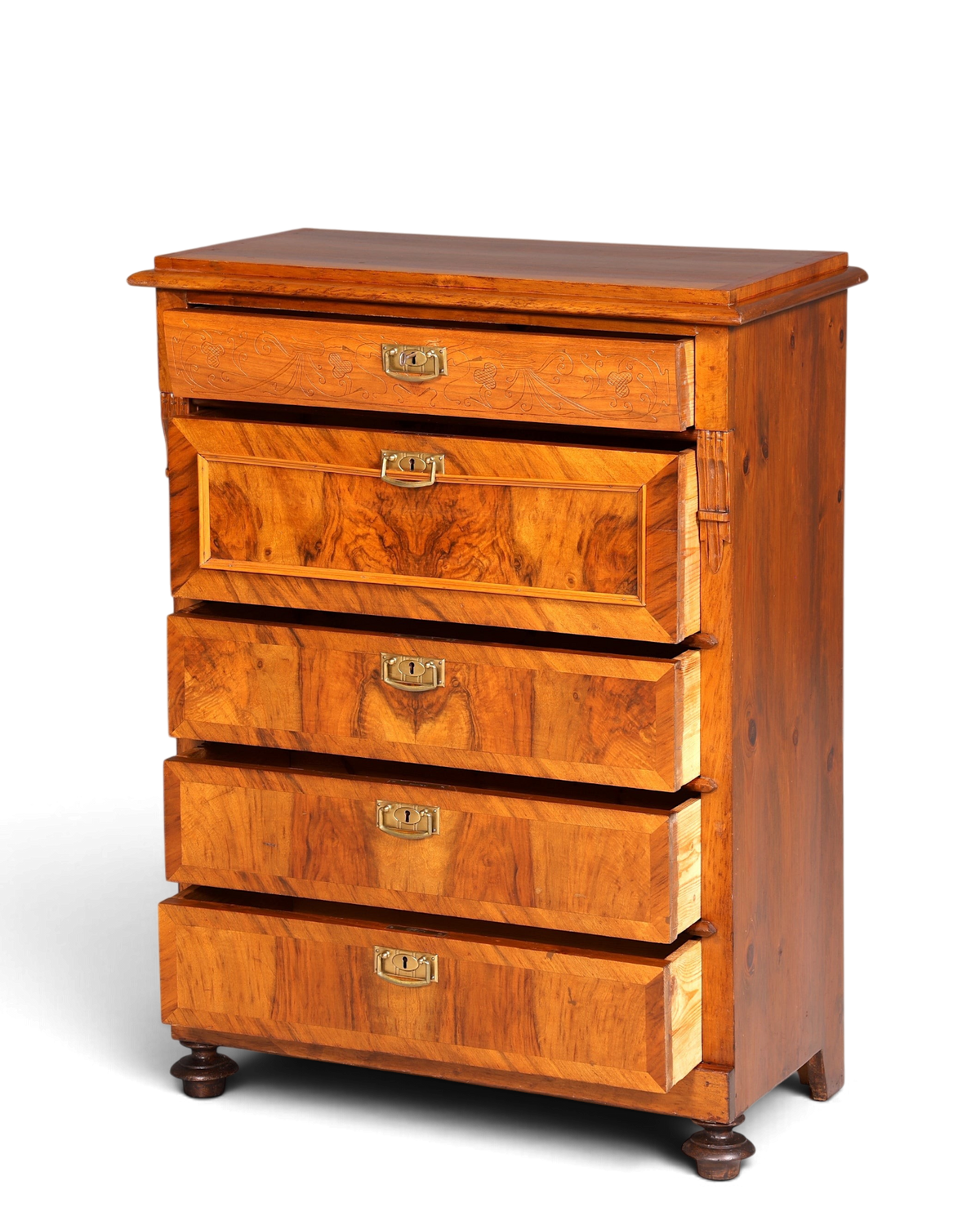 Wunderschöne Gründerzeit Kommode Jugendstil Vertiko Schubladenkommode Antik Chiffoniere Wäschekommode