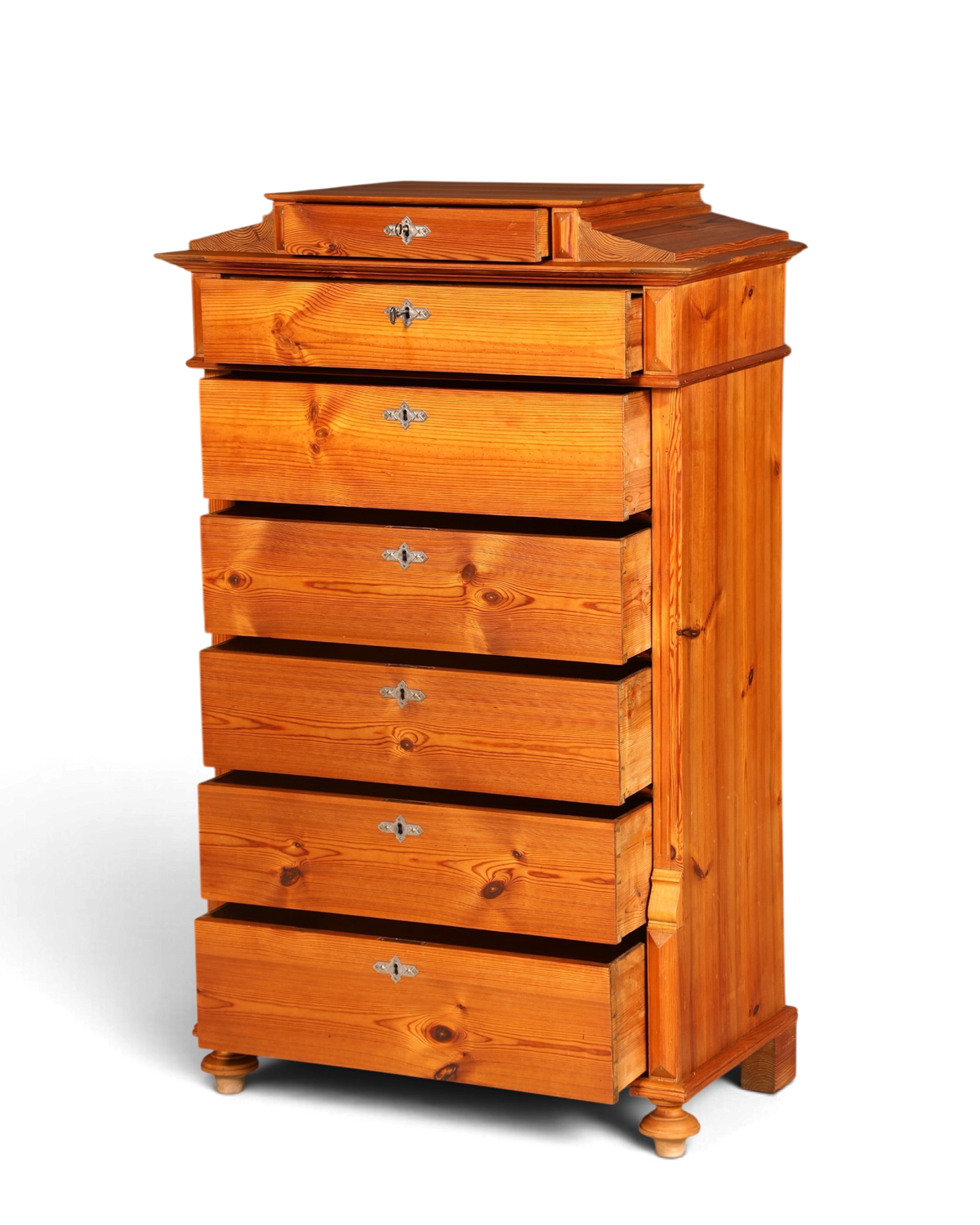 Wunderschöne Gründerzeit Kommode Antik Weichholz Jugendstil Vertiko Chiffoniere Schubladenkommode
