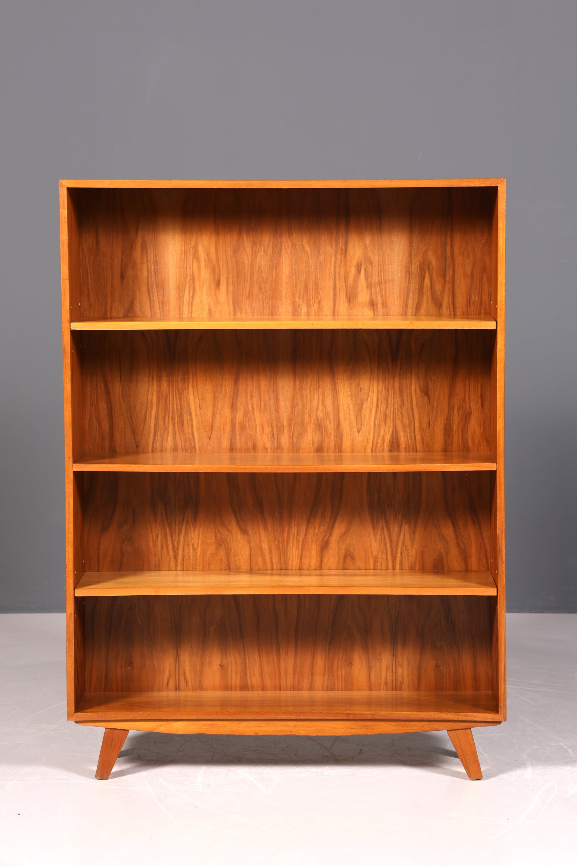Beautiful original Musterring shelf, mid-century modern bookcase, retro style, real wood book storage