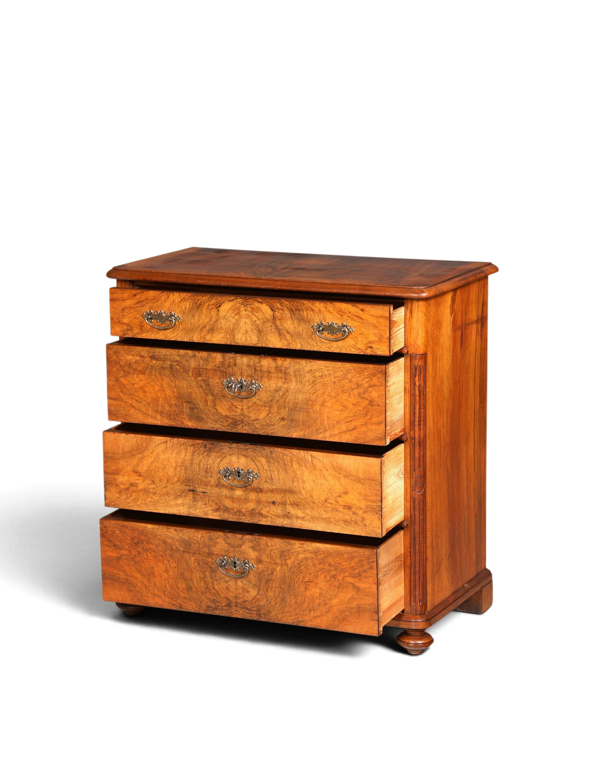 Stilvolle Louis Philippe Kommode Biedermeier Antik Schubladen Kommode Wäschekommode
