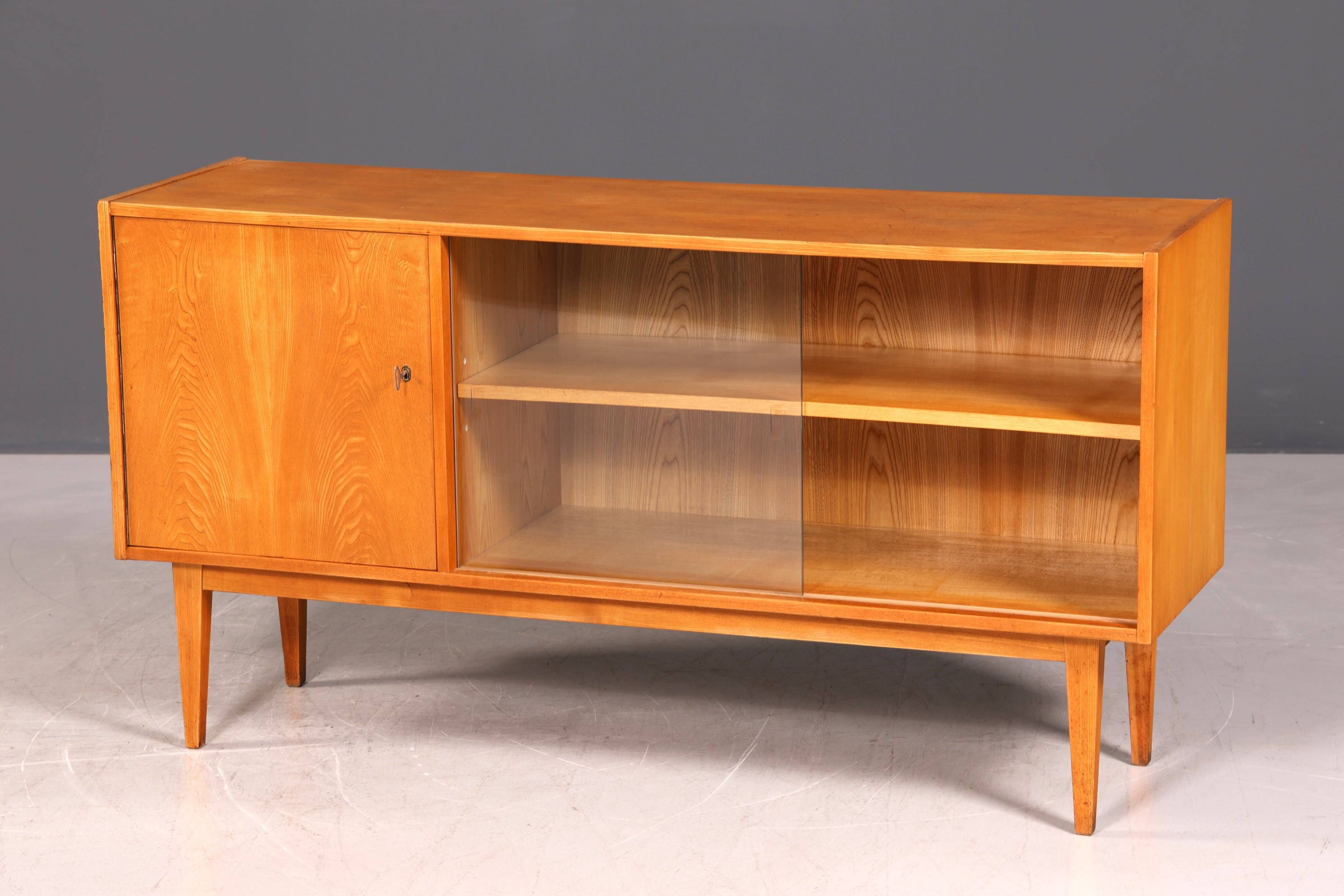 G269 Finish cm Wunderschönes Mid Century Sideboard Vintage TV Schrank Retro Regal Bücherregal 60s (Kopie)