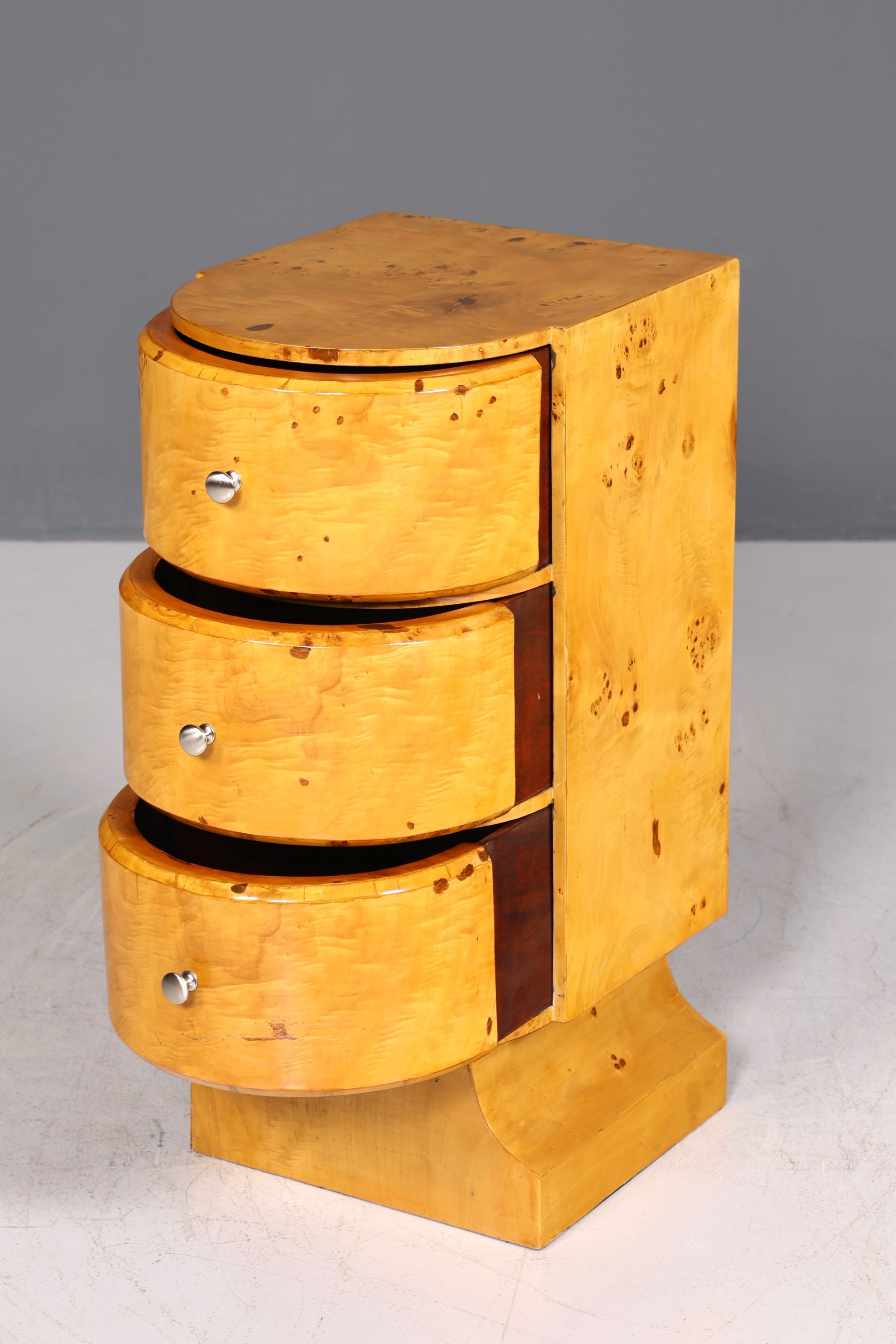 Beautiful Art Deco Design Chest of Drawers Birch Side Table Modern Cult Chest of Drawers