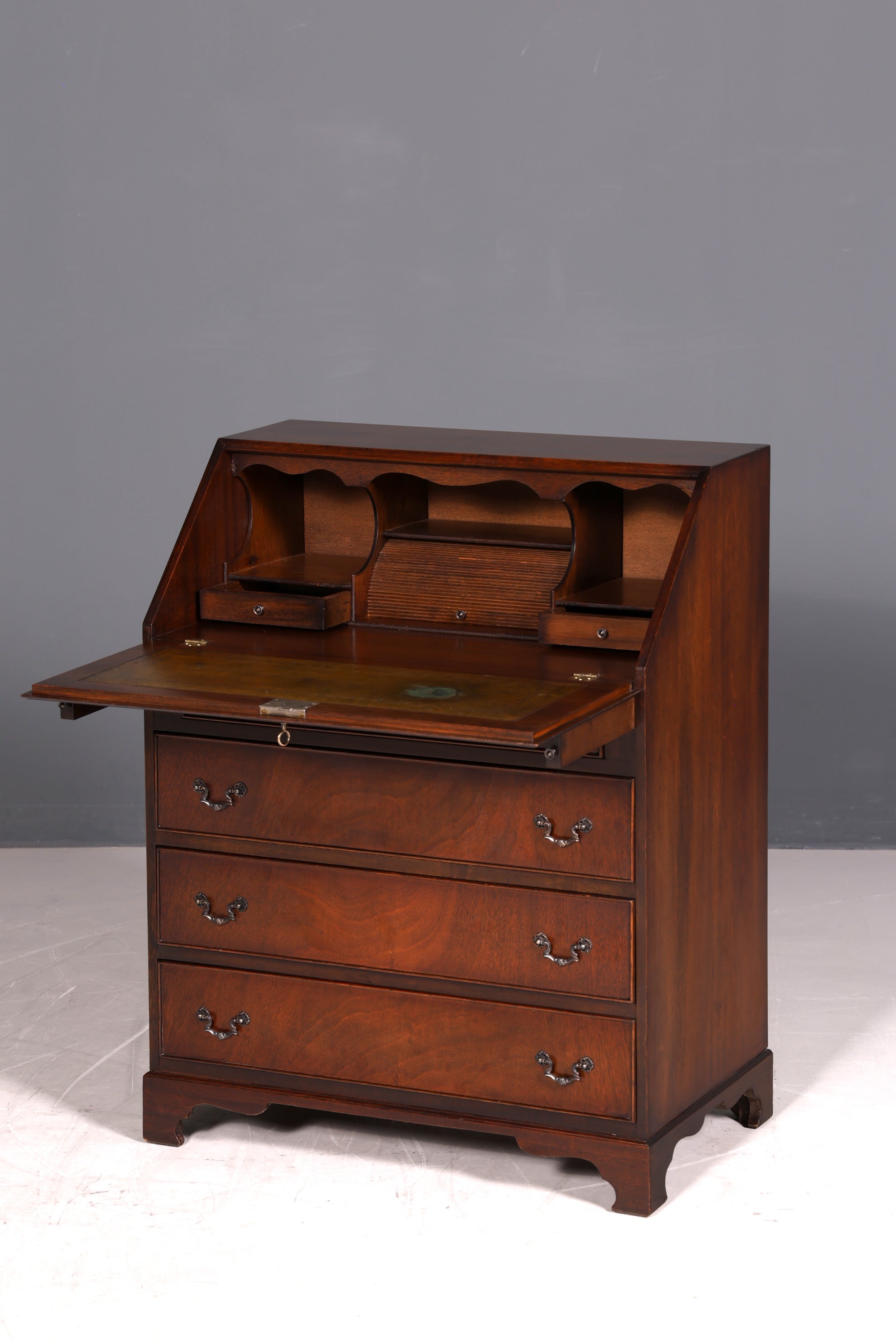 Wunderschöner Englischer Sekretär Schreibkommode echt Holz Schreibtisch Kommode