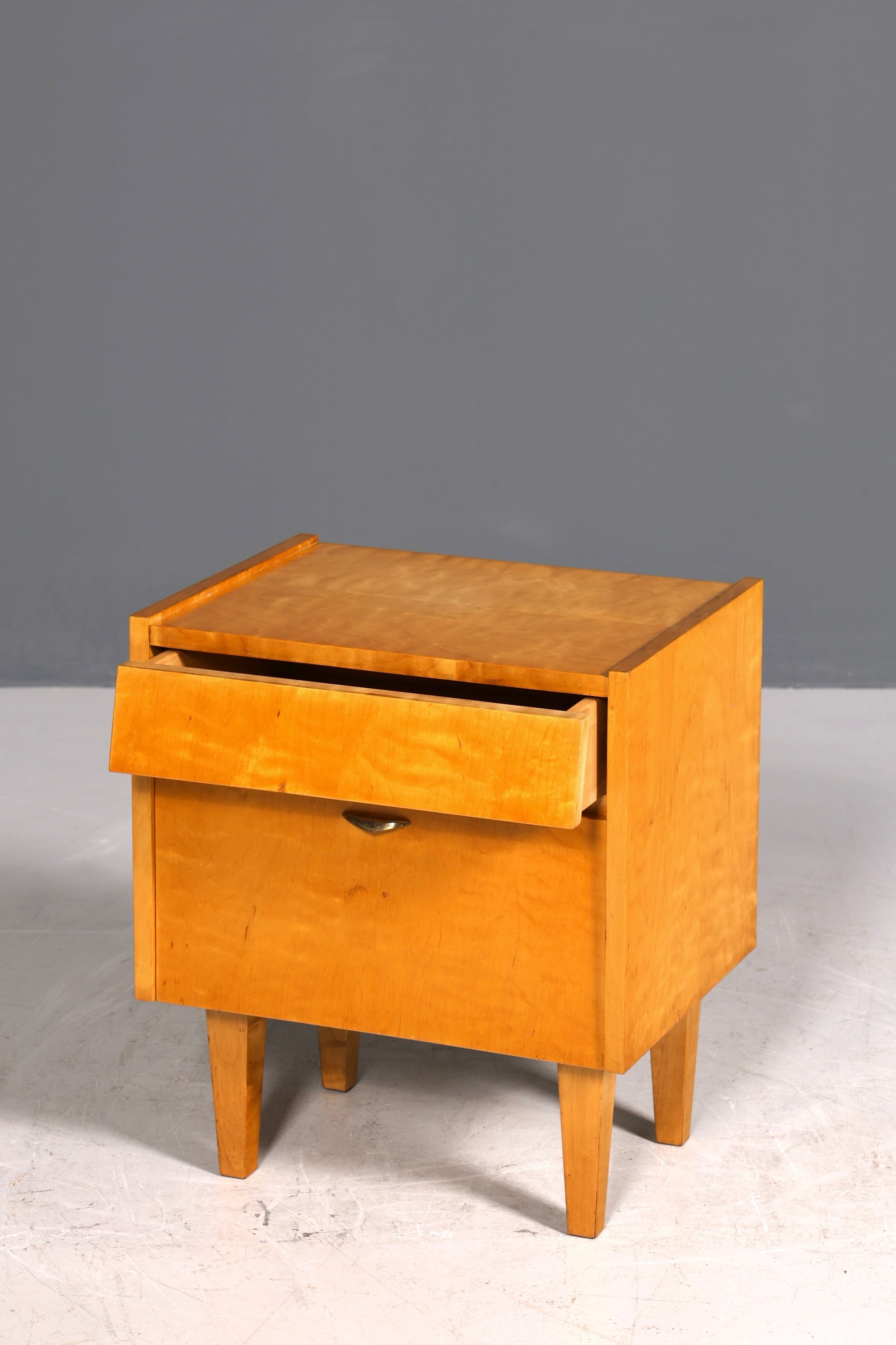 Simple mid-century vintage chest of drawers, folding cabinet, Danish design bedside table, 2 of 2