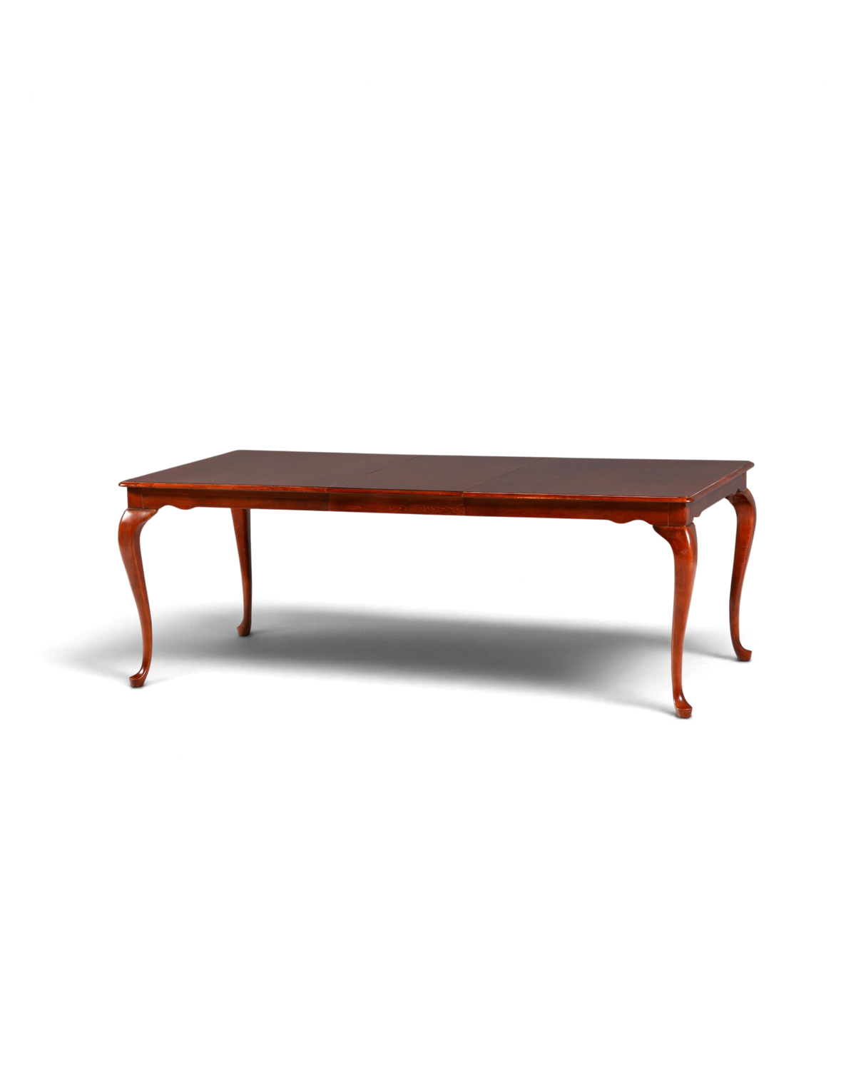 Hauptstadt Möblerei Drexel Heritage Esstisch aus Echtholz im Antik Stil mit geschwungenen Beinen