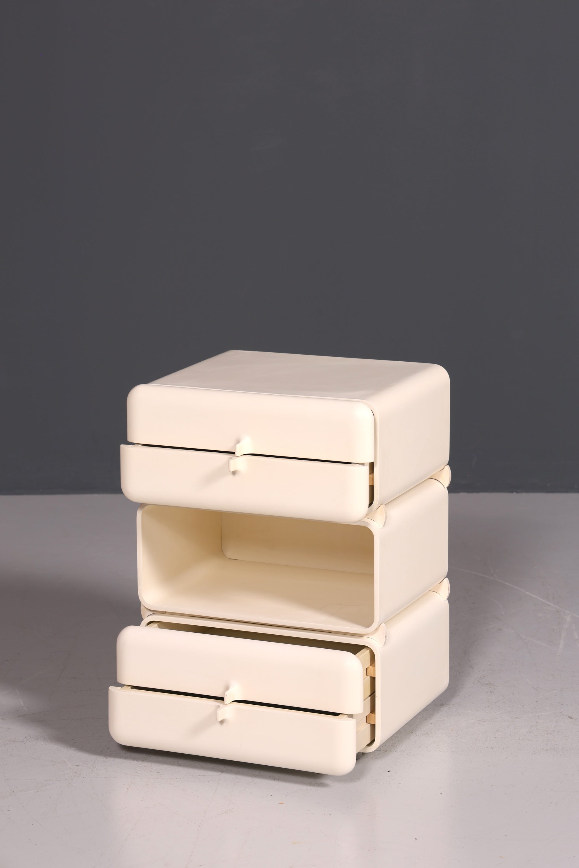 Rare Mid-Century Chest of Drawers, Space Age Modular Nightstand Design, French Vintage Chest of Drawers, 1 of 5