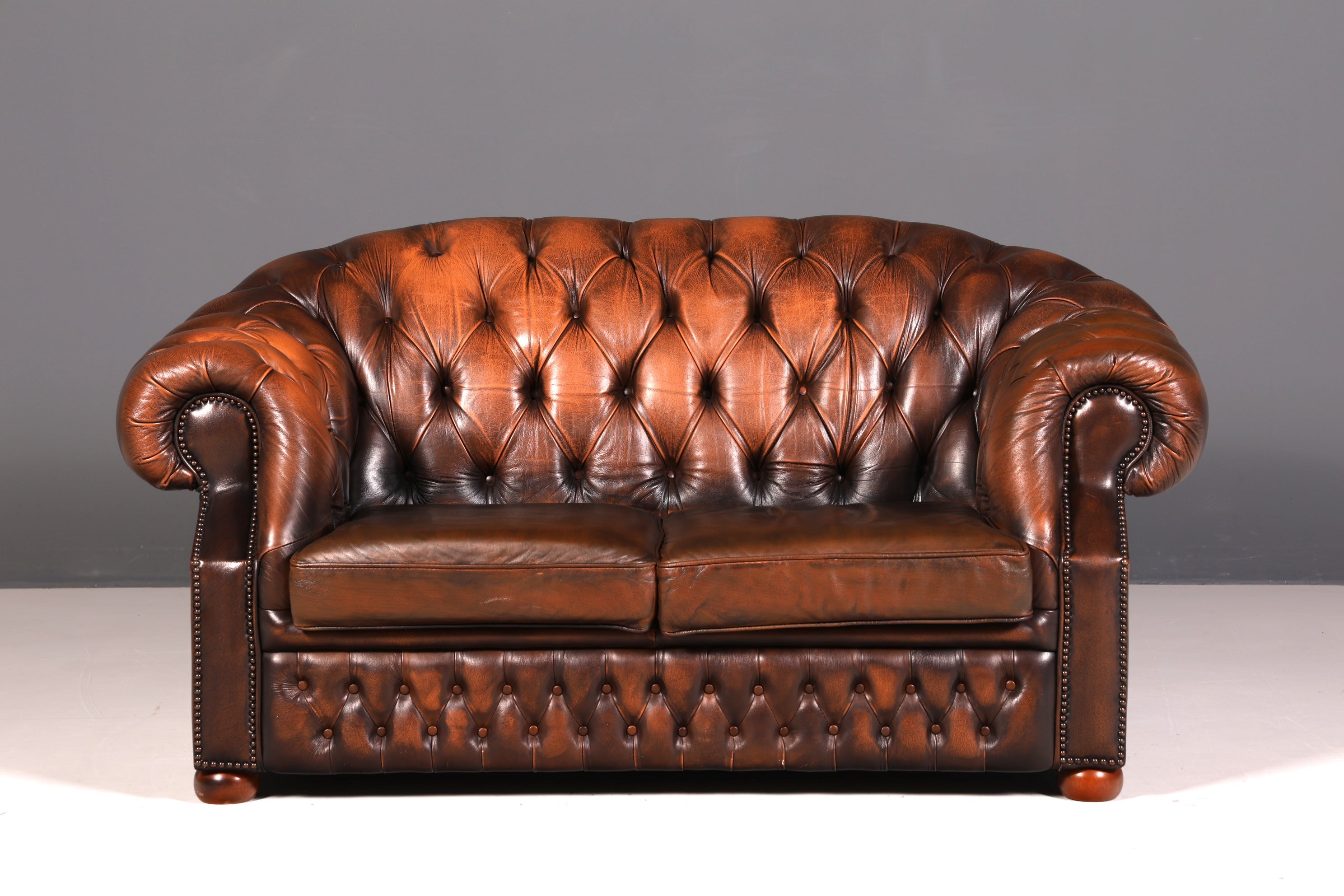 G153 Finish cm Wunderschöne Original Chesterfield Centurion 2-Sitzer Couch Englisches echt Leder Sofa UK (Kopie 2)