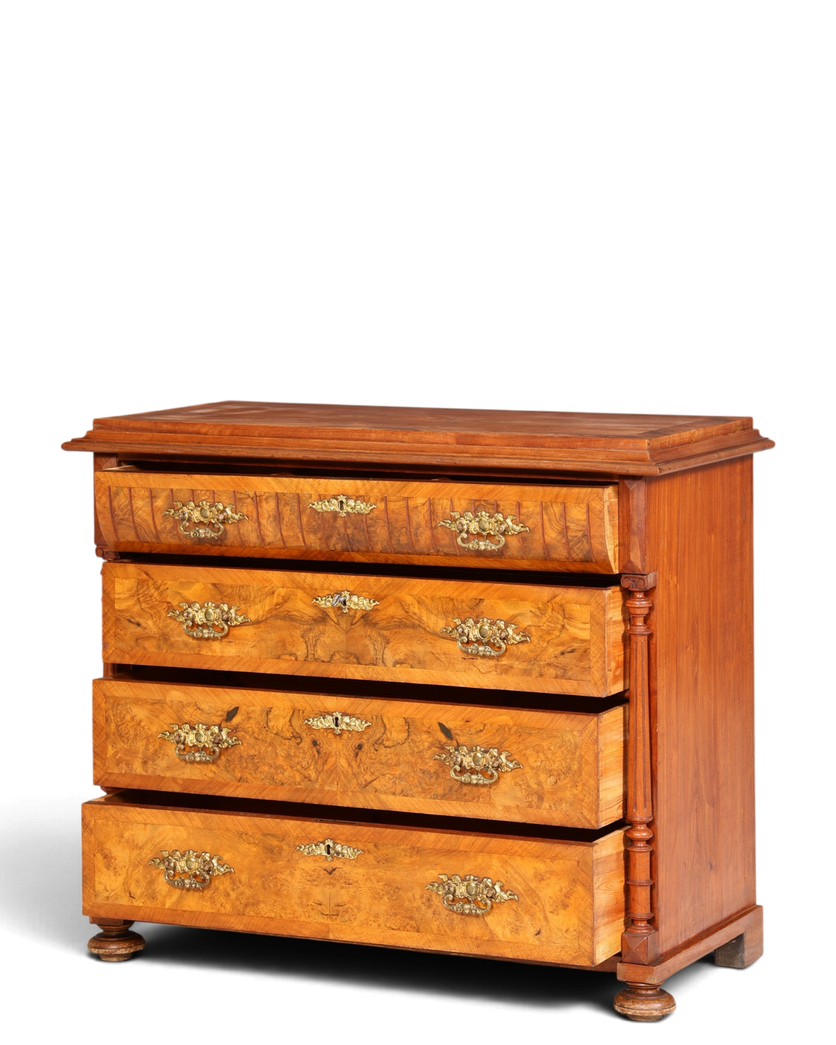 Wunderschöne Gründerzeit Kommode Louis Philippe Nussbaum Schubladen Kommode Sideboard um 1880