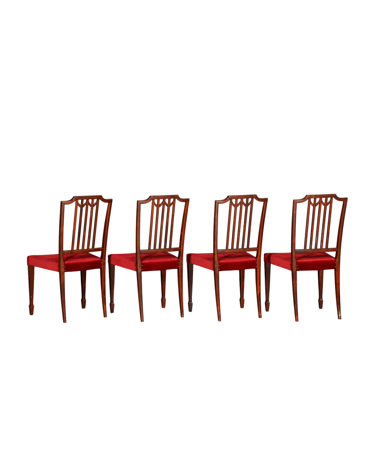 4x prachtige stoelen in Gustavische stijl Engelse keukenstoelen eetkamerstoelenset