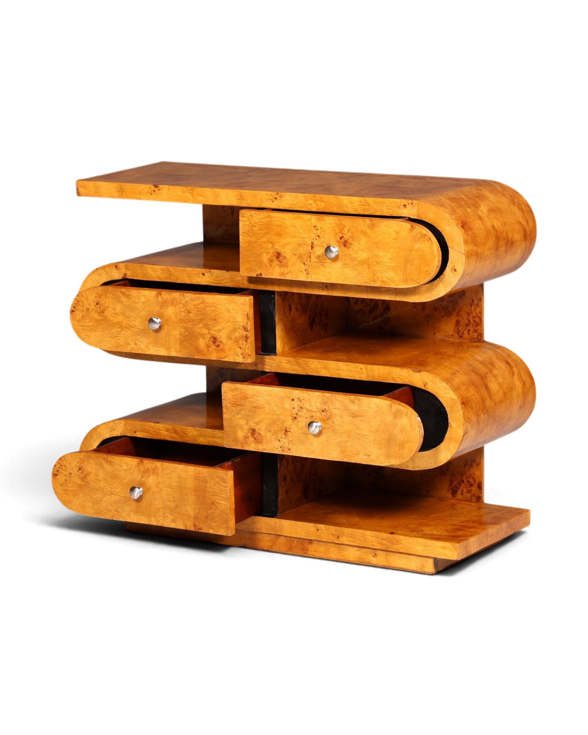 Traumhaftes Art Deco Stil Sideboard Bücherregal Biedermeier Antik Stil Kommode Regal