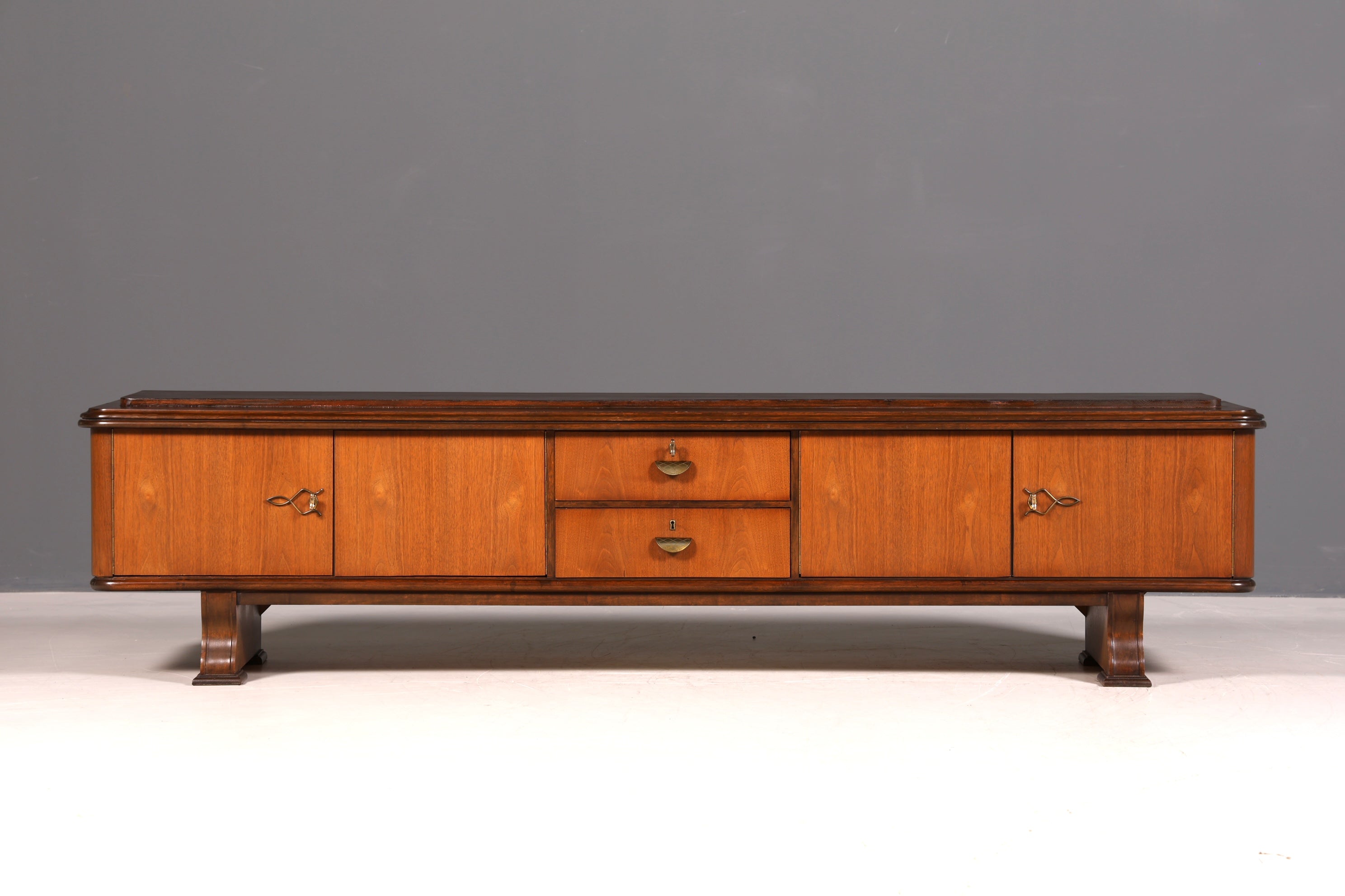 G393 Finish cm Mid Century Sideboard Vintage TV Kommode 60s Schrank Longboard Retro Lowboard (Kopie)