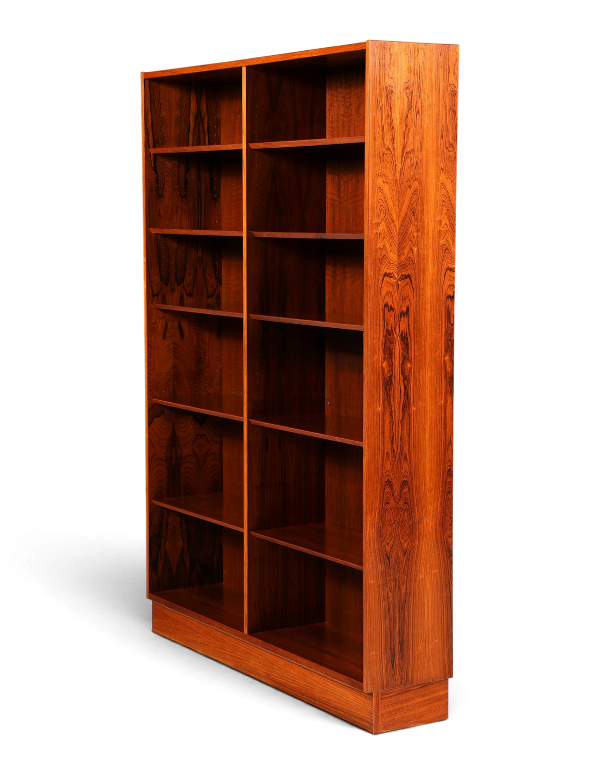 Hauptstadt Möblerei Hundevad Mid Century XXL Regal aus Palisander mit höhenverstellbaren Einlegeböden im Danish Design