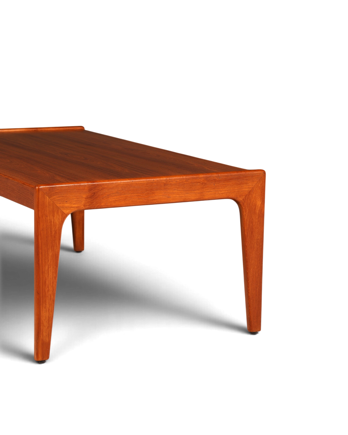 Prachtige midcentury-salontafel van teak, retro-bijzettafel, vintage koffietafel, jaren 70-woonkamertafel