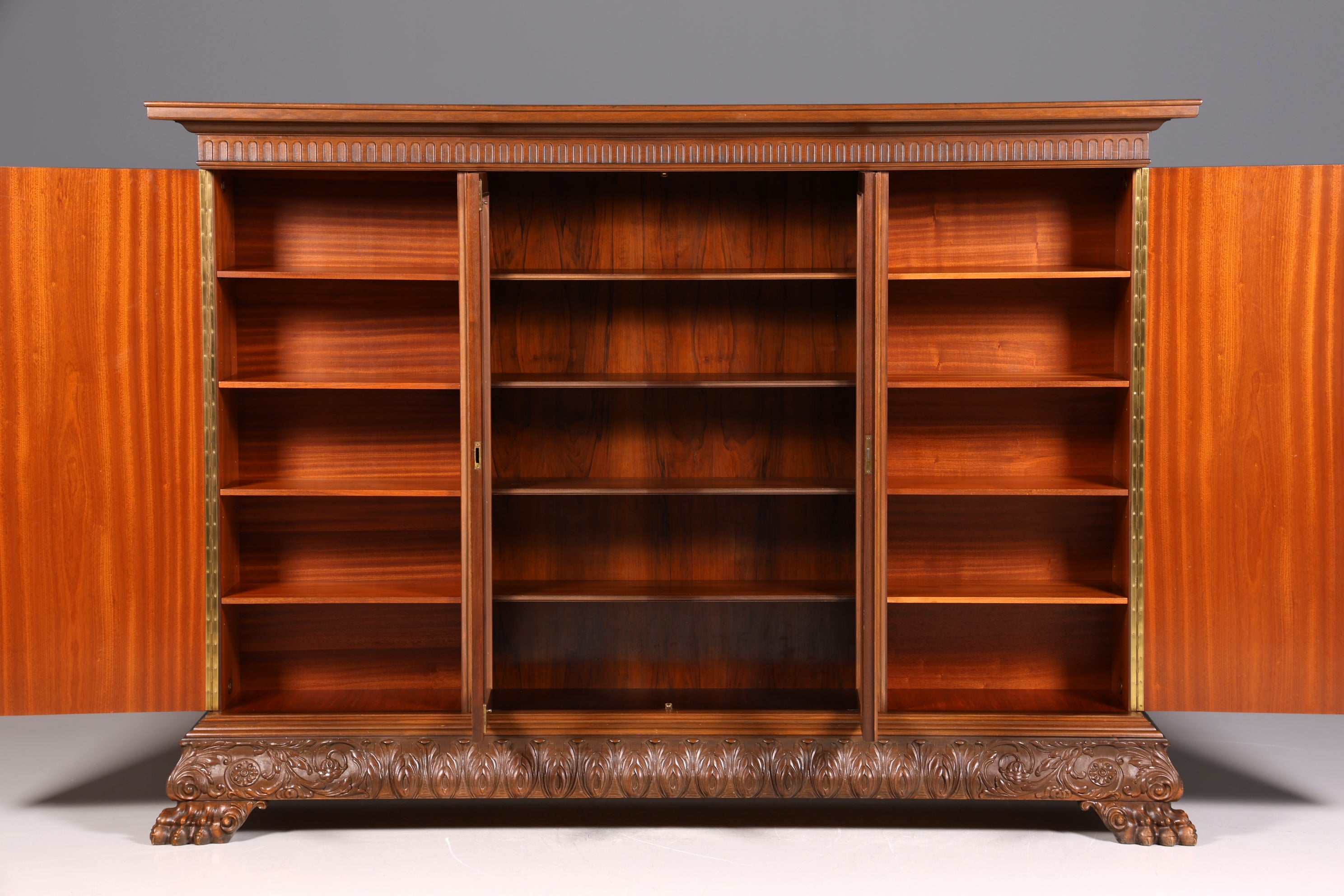 Dreamlike XXL Neo-Renaissance bookcase, antique display cabinet, gentleman&