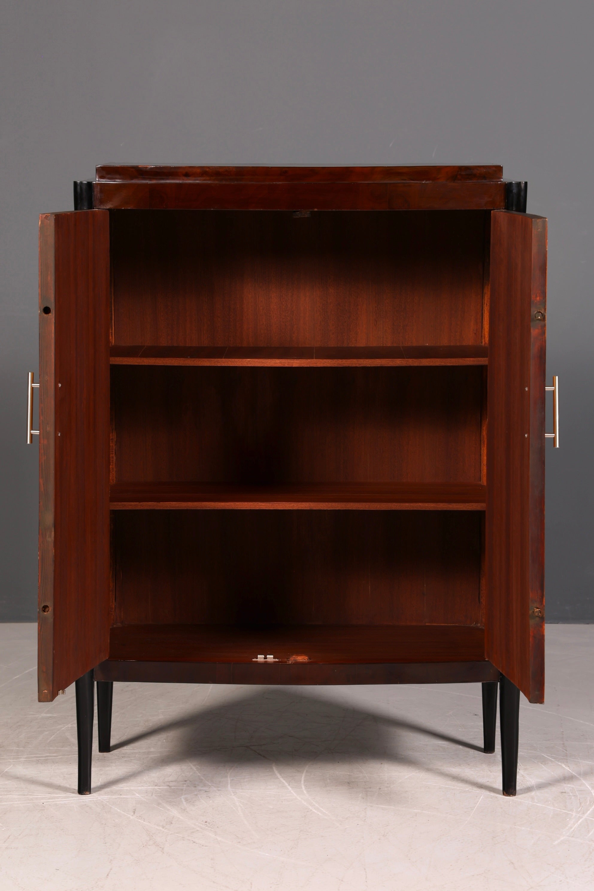 Traumhaftes Art Deco Design Highboard Schrank Kommode Vertiko Sun Cabinet Wäscheschrank