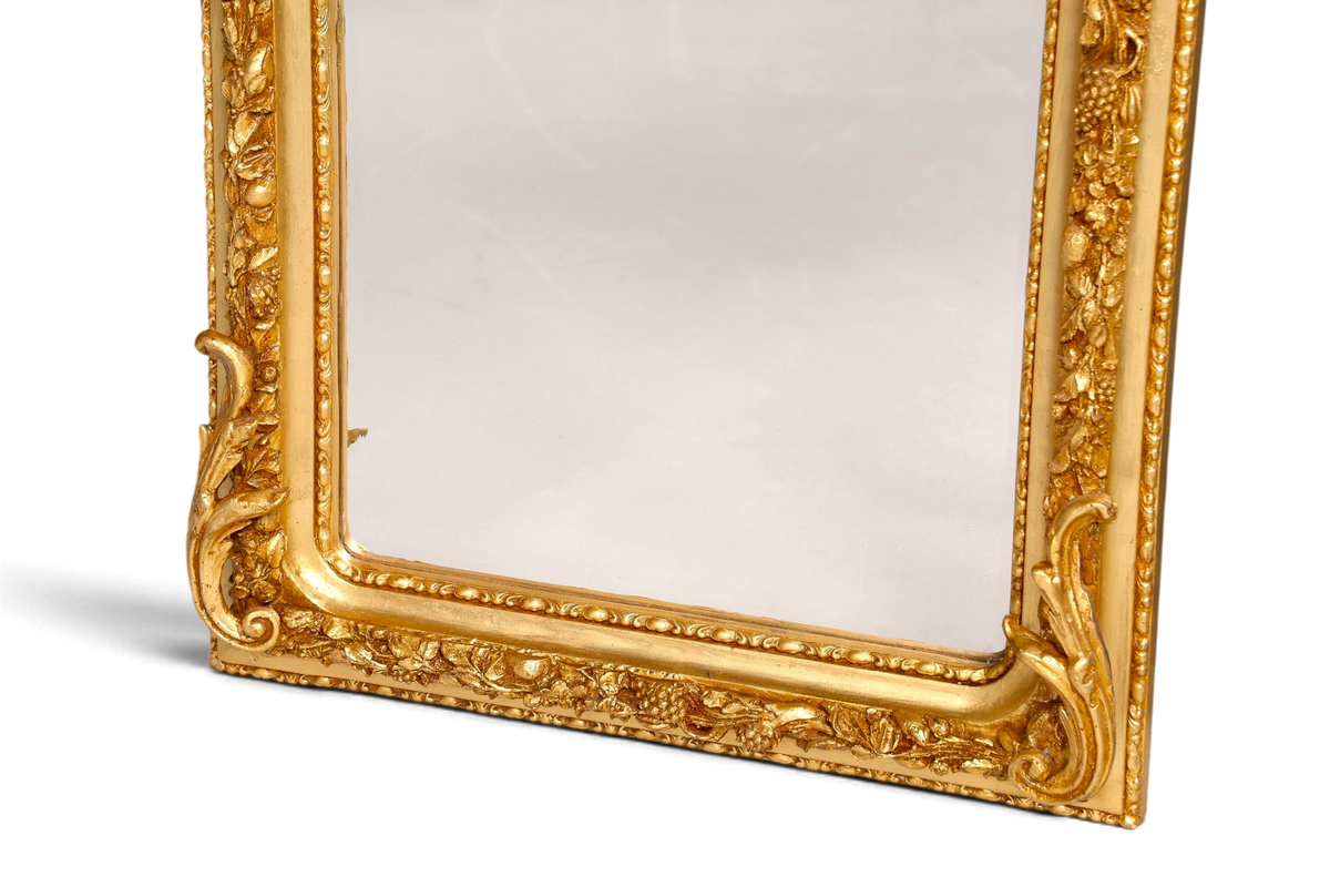 Wunderschöner Prunk Barock Stil Standspiegel Antik Stil Gold Ornament Flurspiegel