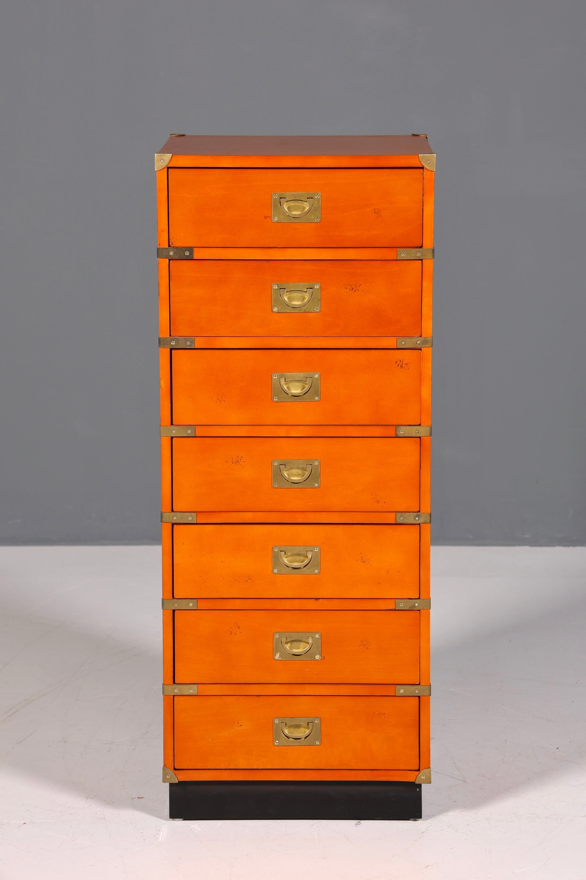 Wunderschöne Maritime Kommode Englisch Vertiko Military Chest Schrank Schubladenkommode