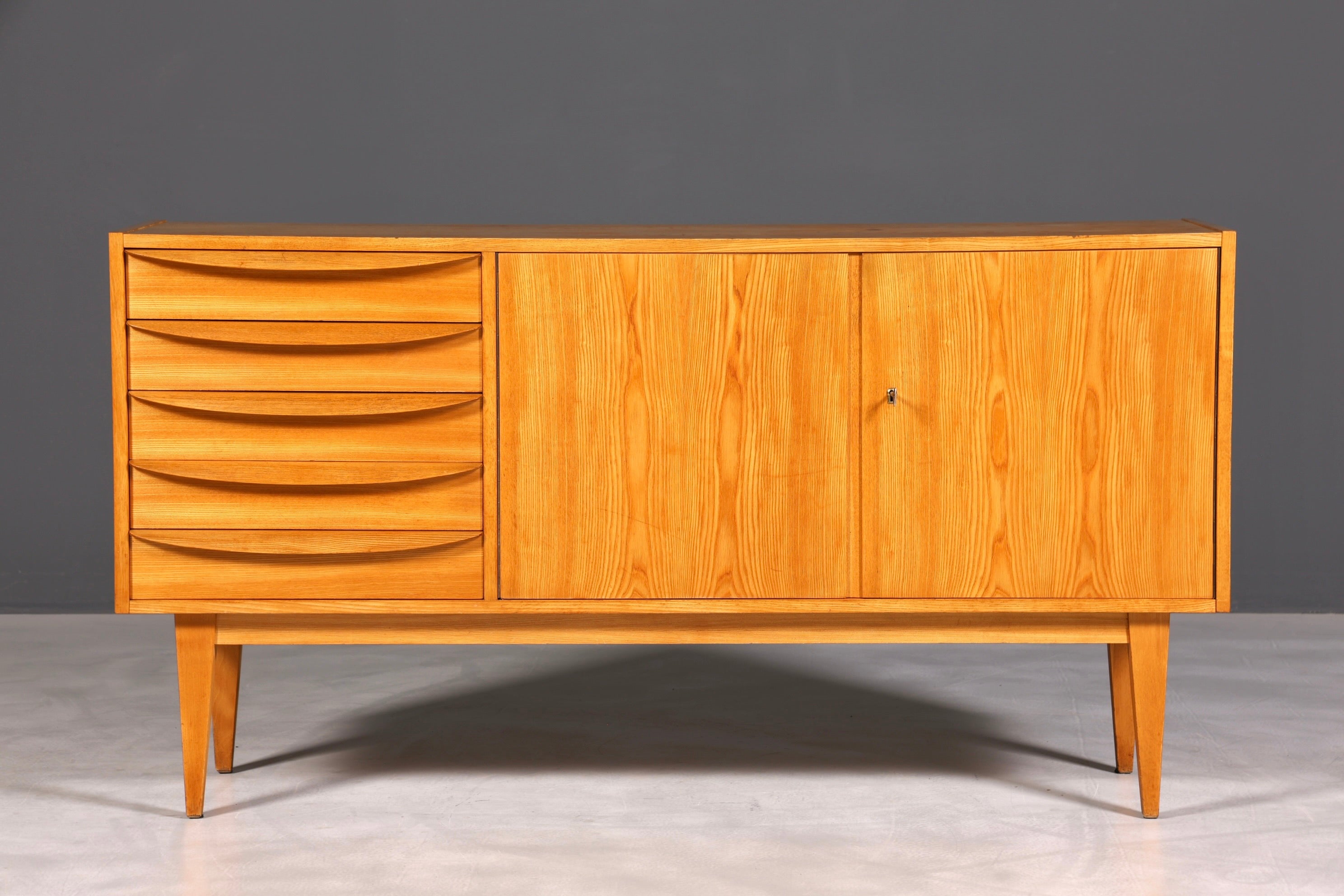 F892 Finish cm Wunderschönes Mid Century Sideboard Vintage TV Kommode 60s Schrank