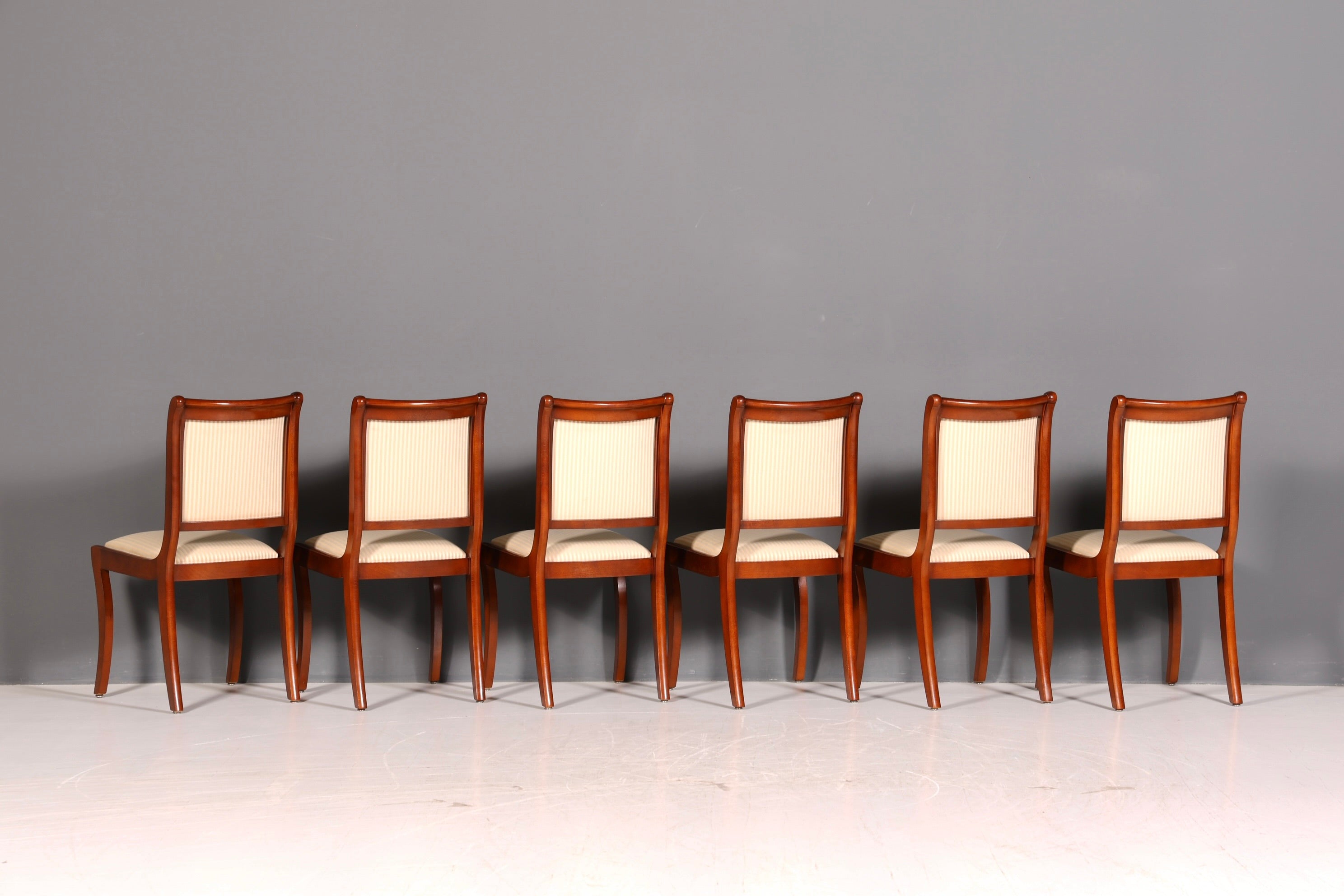 6x Edle Englische Stühle Regency Mahagoni Dining Chairs Esszimmerstühle Küchenstühle Stuhlset Vintage
