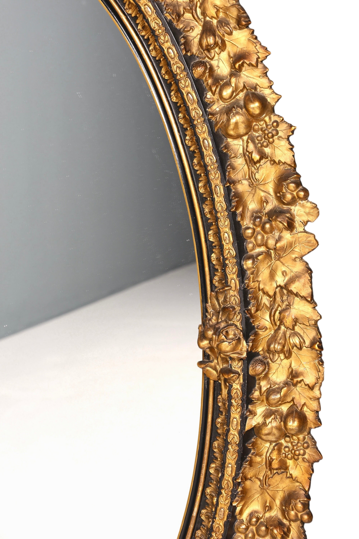 Wunderschöner Original Barock Wandspiegel Antik Stil Spiegel Flurspiegel Ornamenten dekorativer Spiegel um 1860