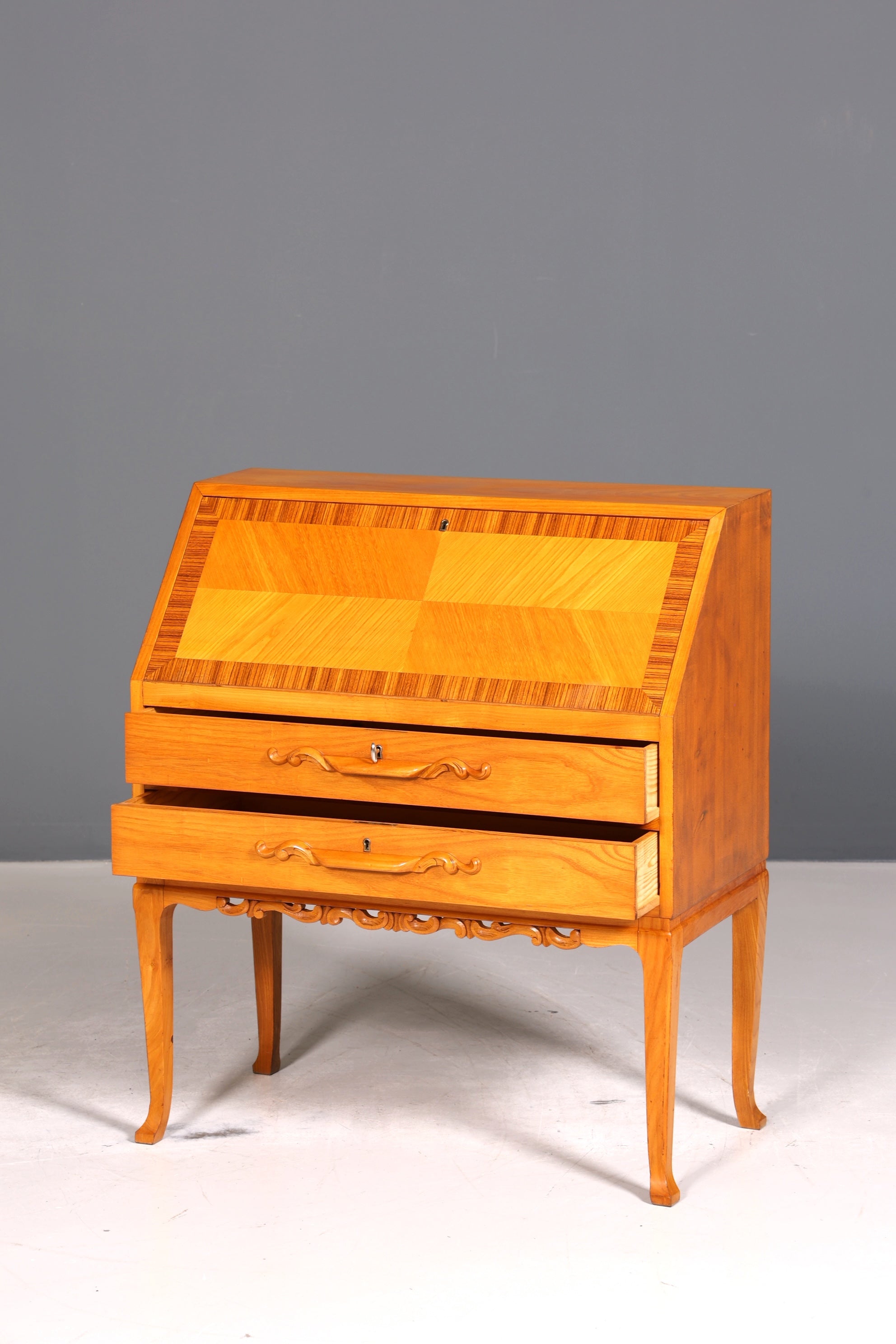 Wunderschöner Sekretär um 1930 Büro Kommode Schreibkommode Kirschholz Schreibtisch