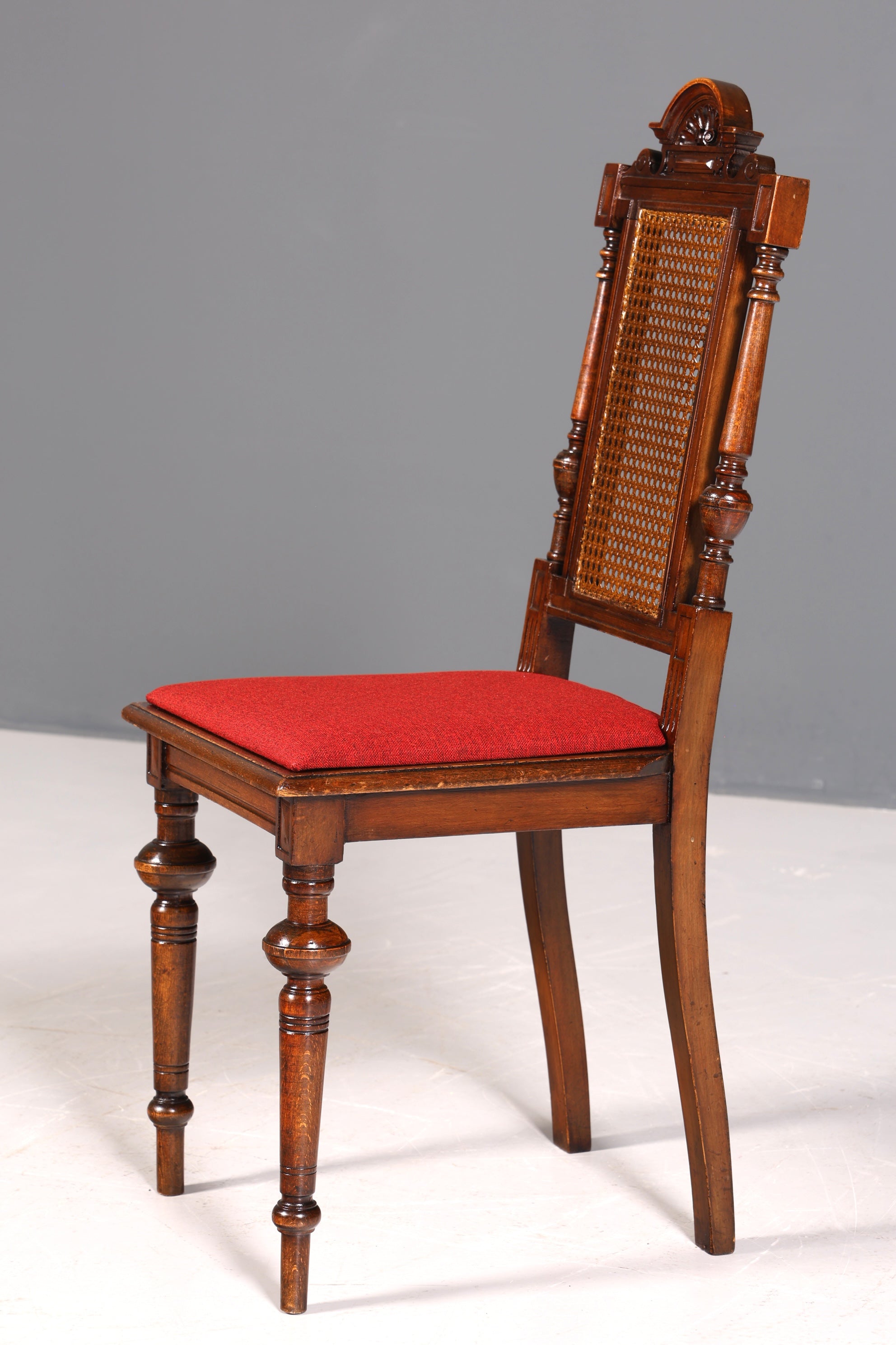 Stilvoller Gründerzeit Stuhl Antik Korbgeflecht Schreibtisch Stuhl Sekretär Stuhl Antik Küchenstuhl 1 von 2