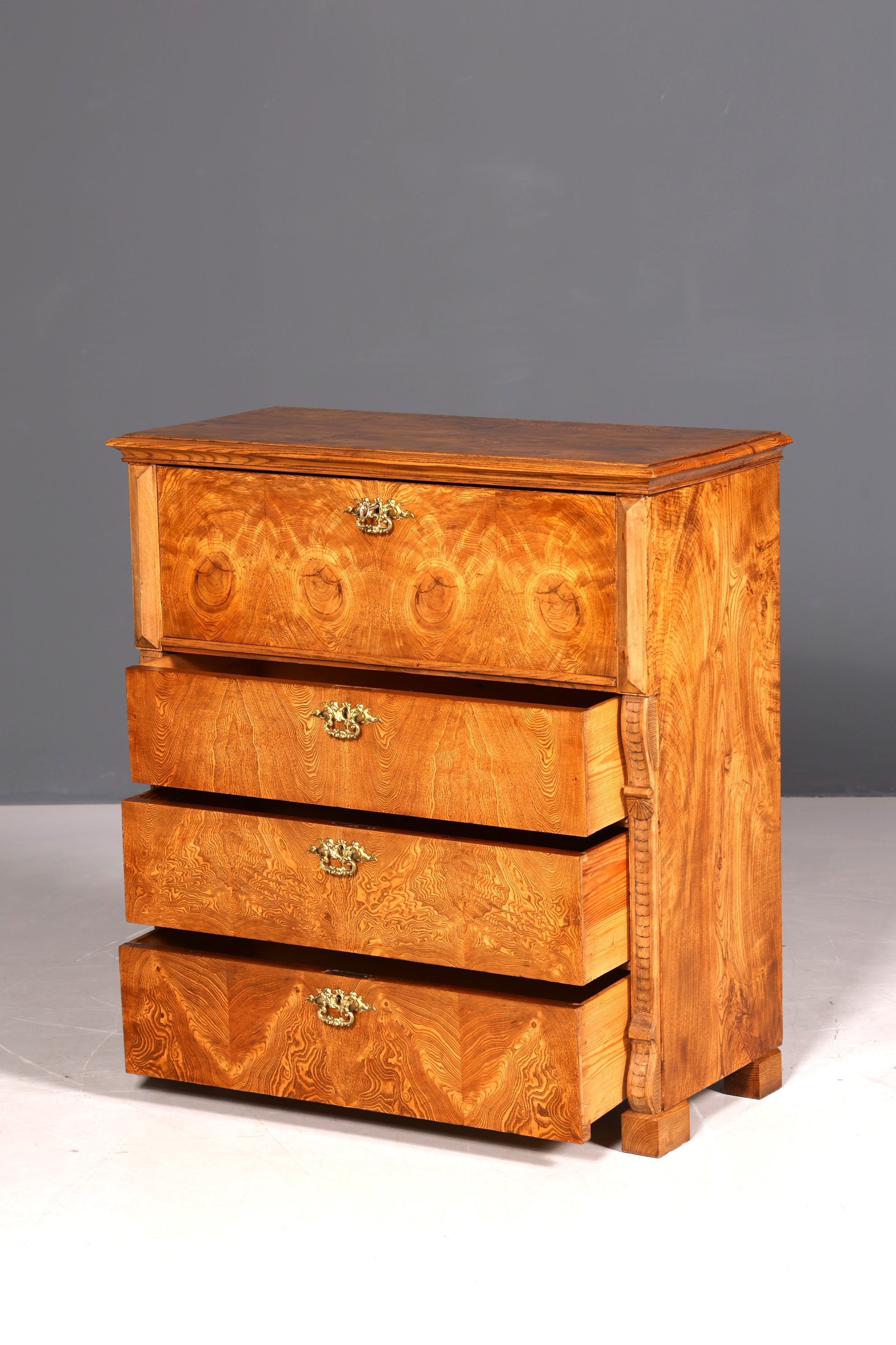 Stilvoller Gründerzeit Sekretär Kommode Jugendstil Schubladenkommode Antik Vertiko