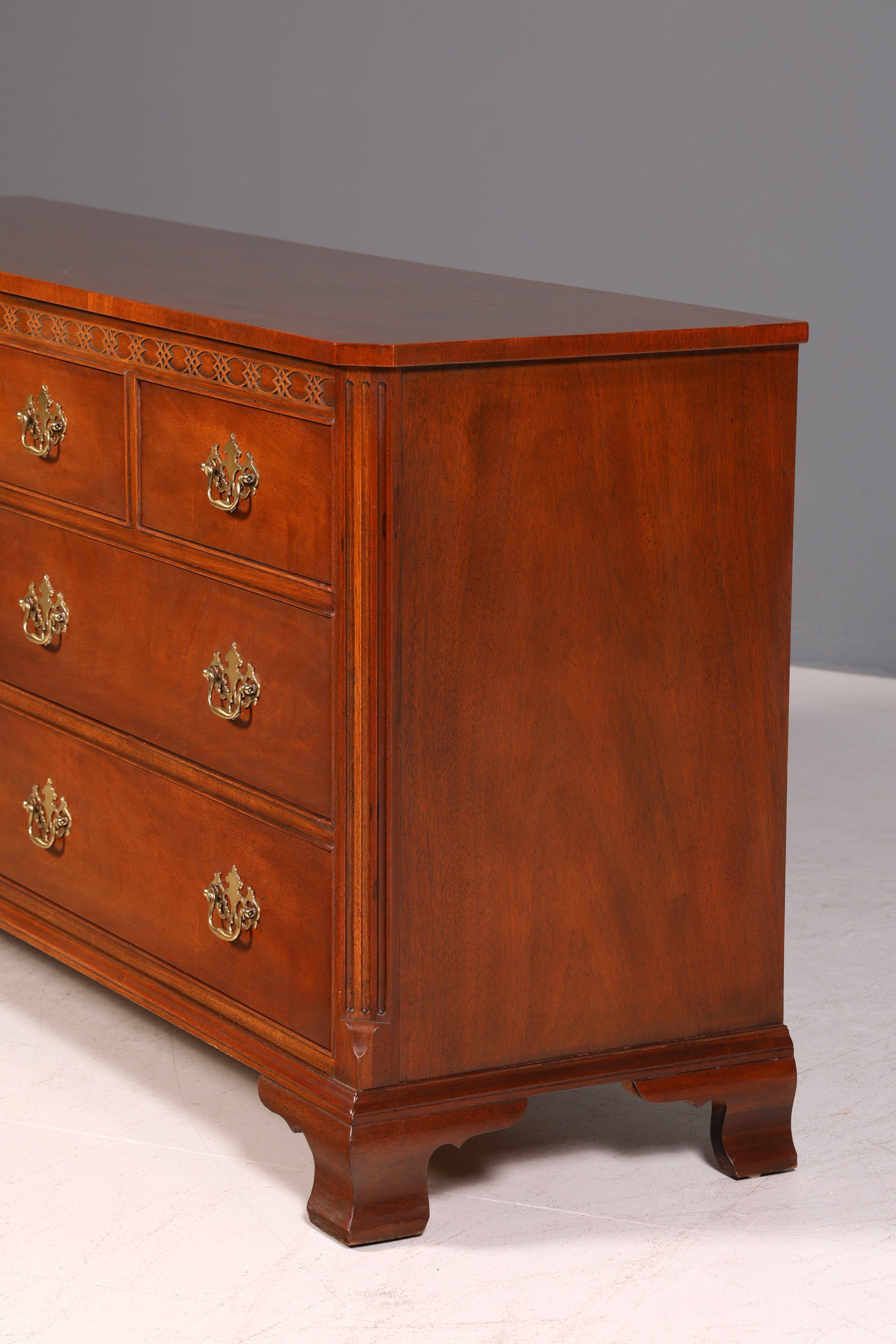 Wunderschöne Original Baker Furniture Chippendale Englisch Kommode Mahagoni Echt Holz USA Möbel Sideboard Anrichte Antik Stil