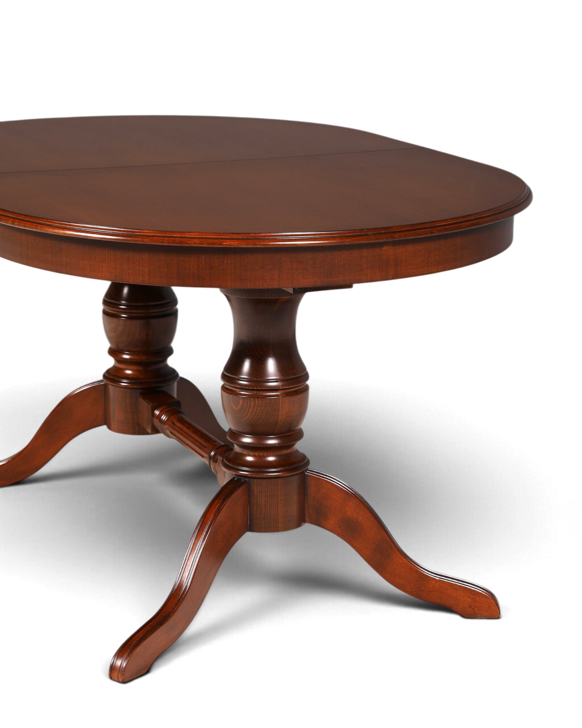 Hauptstadt Möblerei ausziehbarer Heldense Esstisch aus Mahagoni im englischen Antik-Stil der 60er Jahre