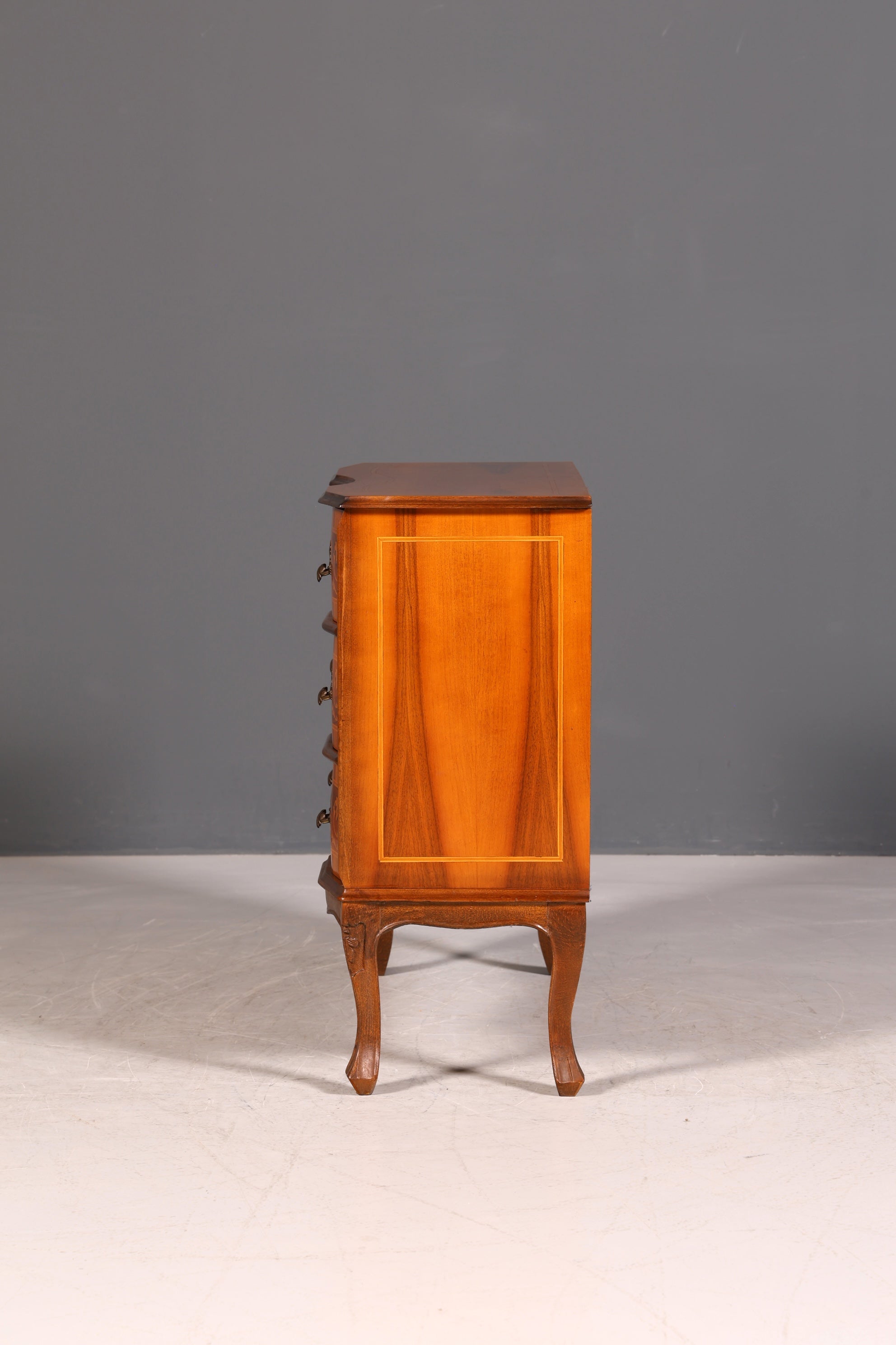 G023 Finish cm Traumhafte Kommode im Barock Stil Sideboard Intarsien echt Holz Schubladenkommode