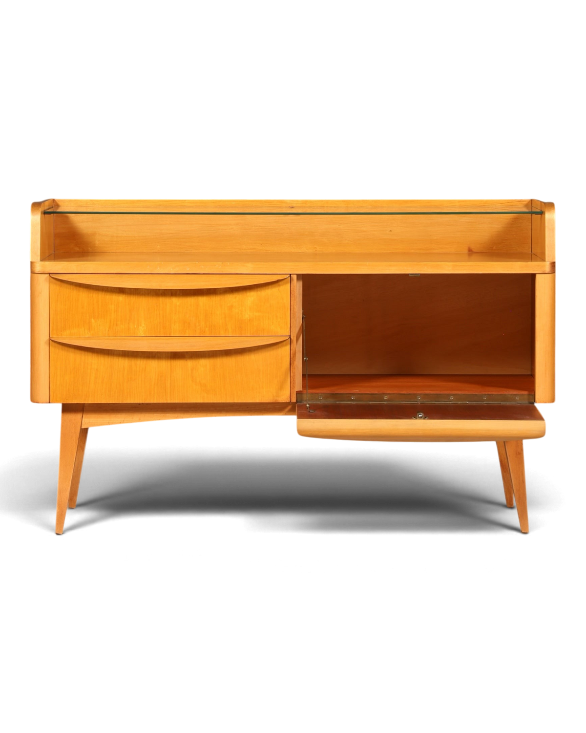 Original Hellerau Schrank Franz Ehrlich Mid Century Sideboard Lowboard DDR Design