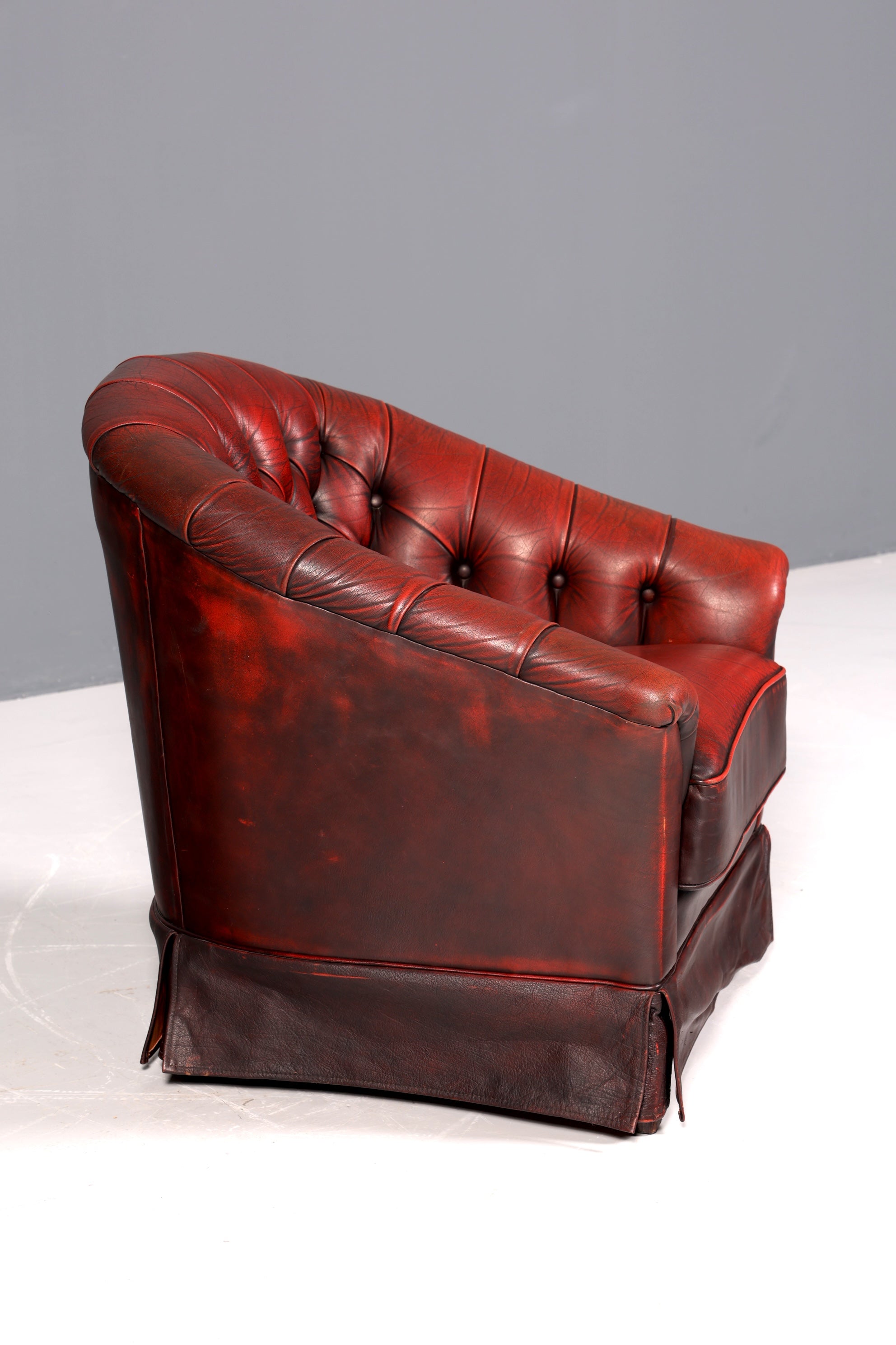F844 Finish Stilvoller Original Chesterfield Sessel Englischer Armlehnsessel Englisch Herrensessel