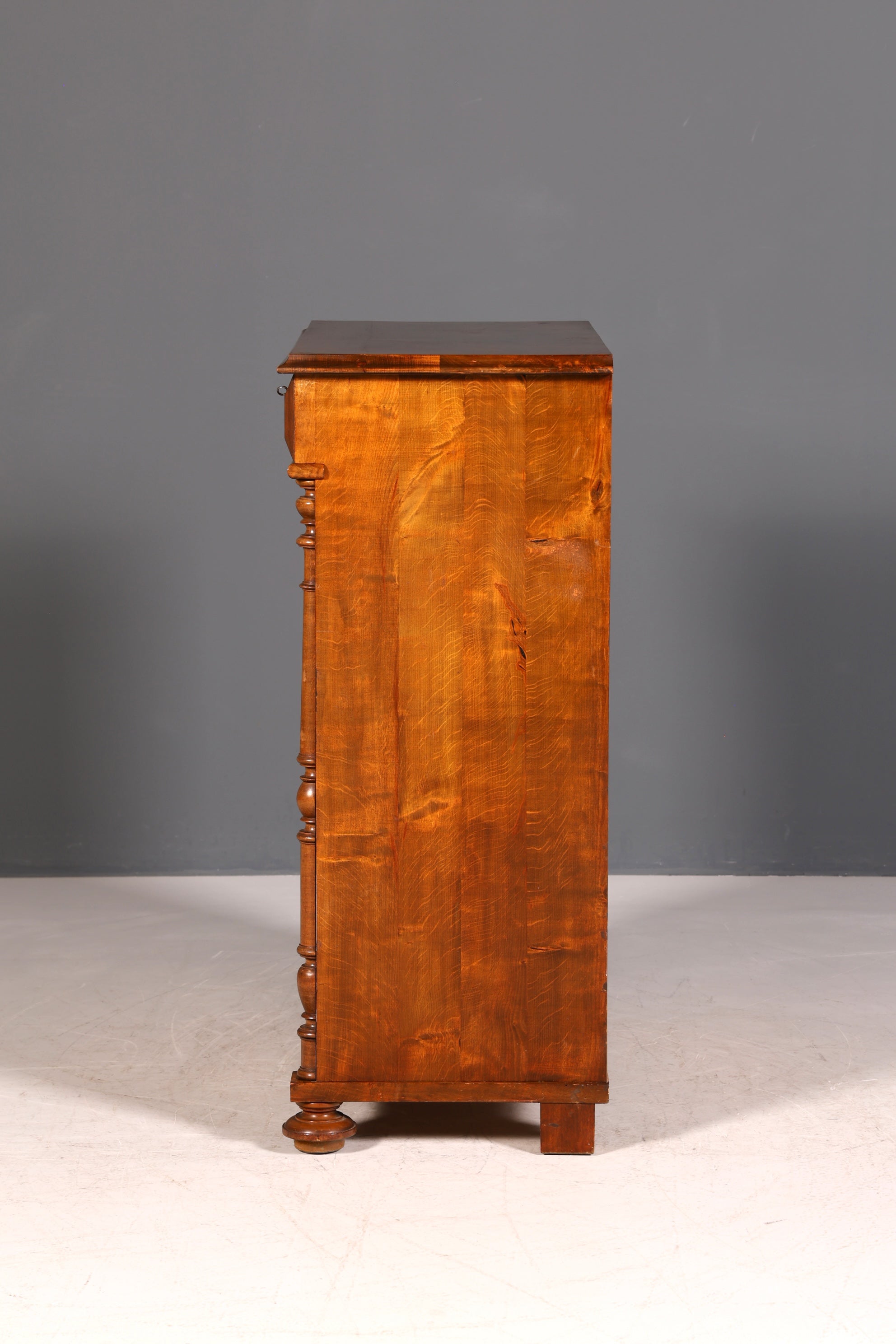 G020 Finish cm Wunderschöne Gründerzeit Kommode Jugendstil Vertiko Schubladenkommode Antik Wäschekommode