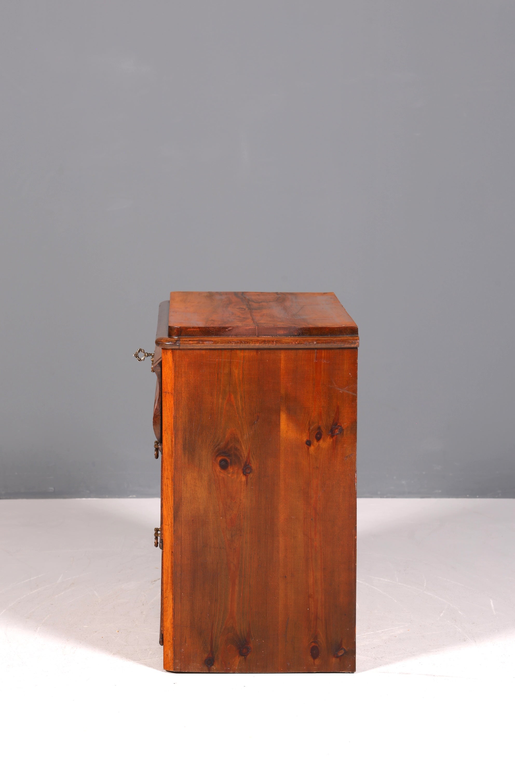 Stylish Louis Philippe chest of drawers, walnut, Biedermeier style, circa 1890