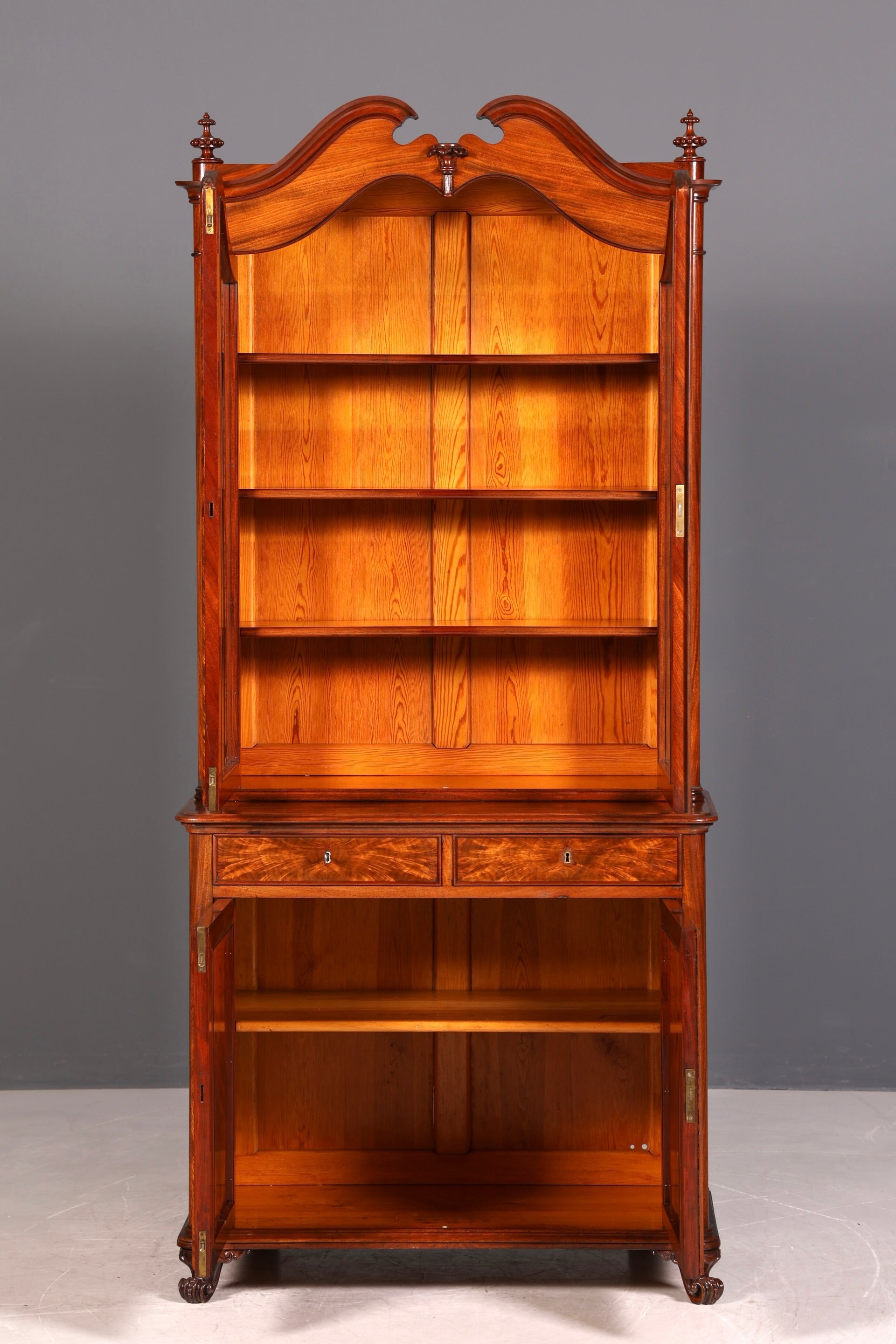 G405 Finish cm Traumhafte Louis Philippe Vitrine Antik Biedermeier Schrank echt Holz um 1880 (Kopie)