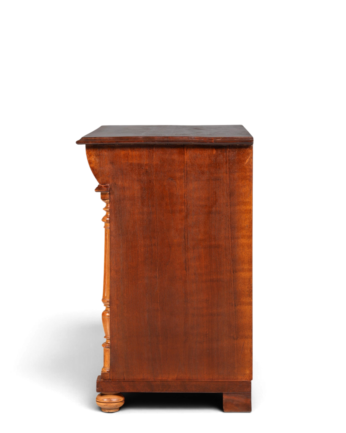 Wunderschöne Gründerzeit Kommode Louis Philippe Nussbaum Schubladen Kommode Sideboard um 1880