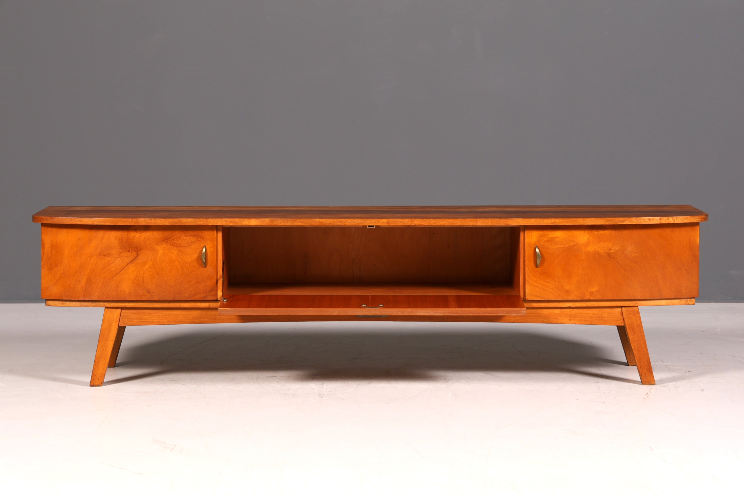 G134 Finish Mid Century Sideboard Vintage TV Kommode 60s Schrank Longboard Retro Lowboard