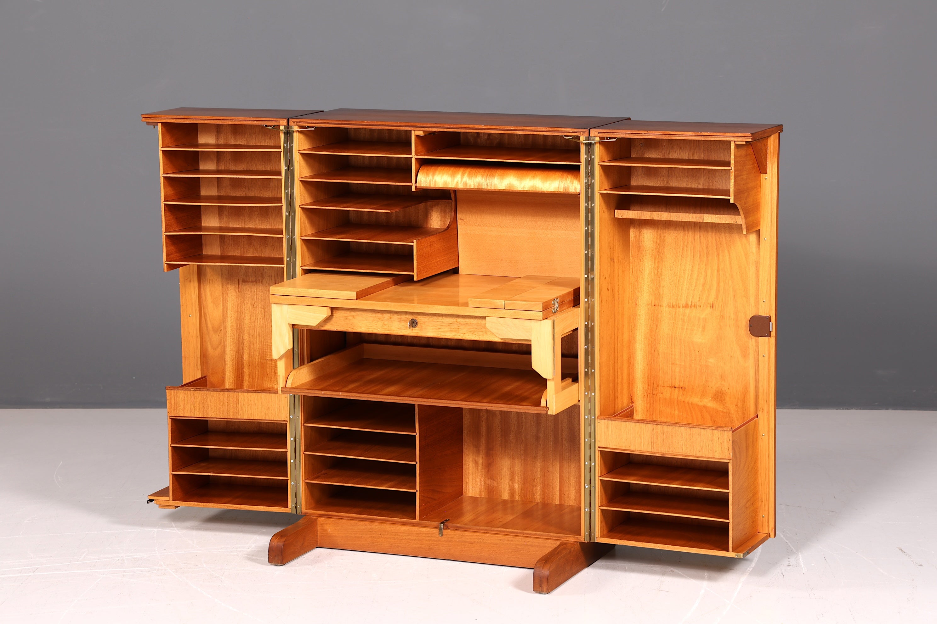 Seltener Magic Box Sekretär Mummenthaler & Meier Mid Century Schreibkommode Büro Schrank Schweiz