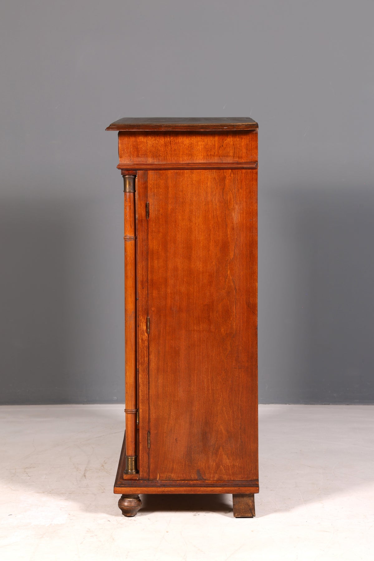 Prachtige art-nouveau-vertikokast, antieke kabinetkast, ladekast, rond 1900, massief hout
