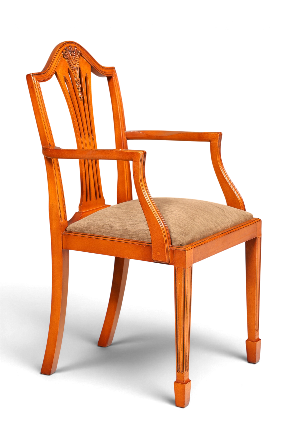 Edler Englischer Stuhl im Hepplewithe Stil Englisch Armlehnstuhl Dining Chair Küchenstuhl Sekretär Stuhl 2 von 2